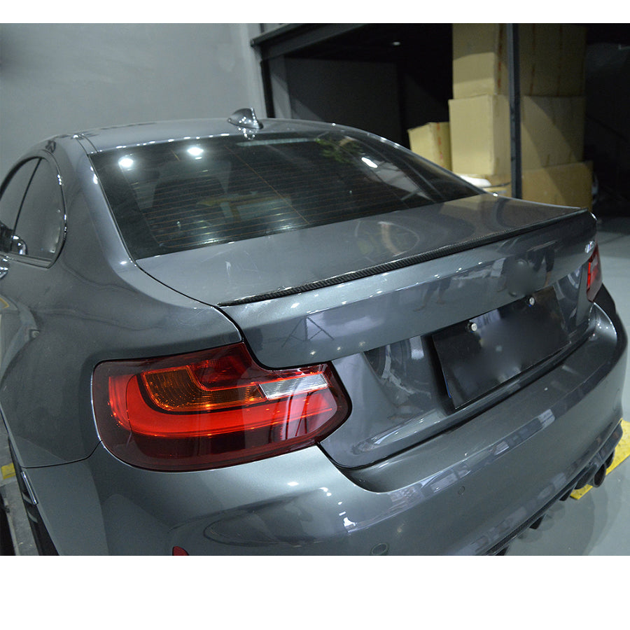 ST Style Carbon Fiber Trunk Spoiler For BMW M2 F87,2 Series F22/F23 (2014–2021)