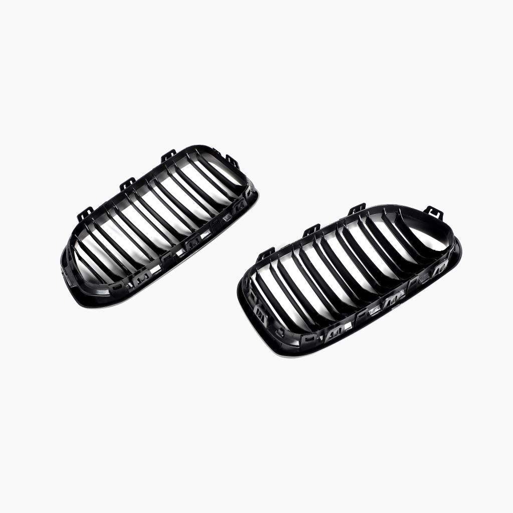 Dual Slat Gloss Black Kidney Grill for BMW 1 Series F20/F21 Pre-LCI (2011-2015)