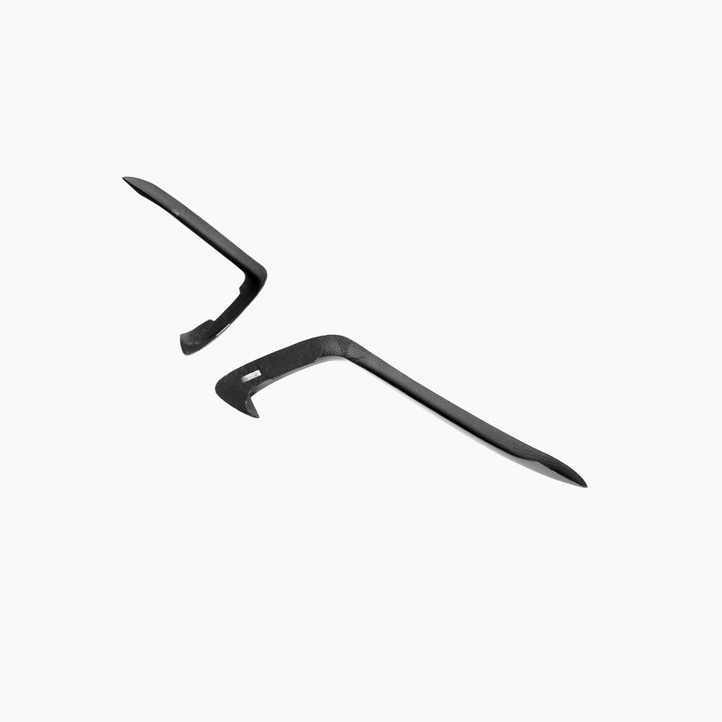 Gloss Black Front Bumper Canards for Audi B8 A5 Sline, S5 (2012-2016)