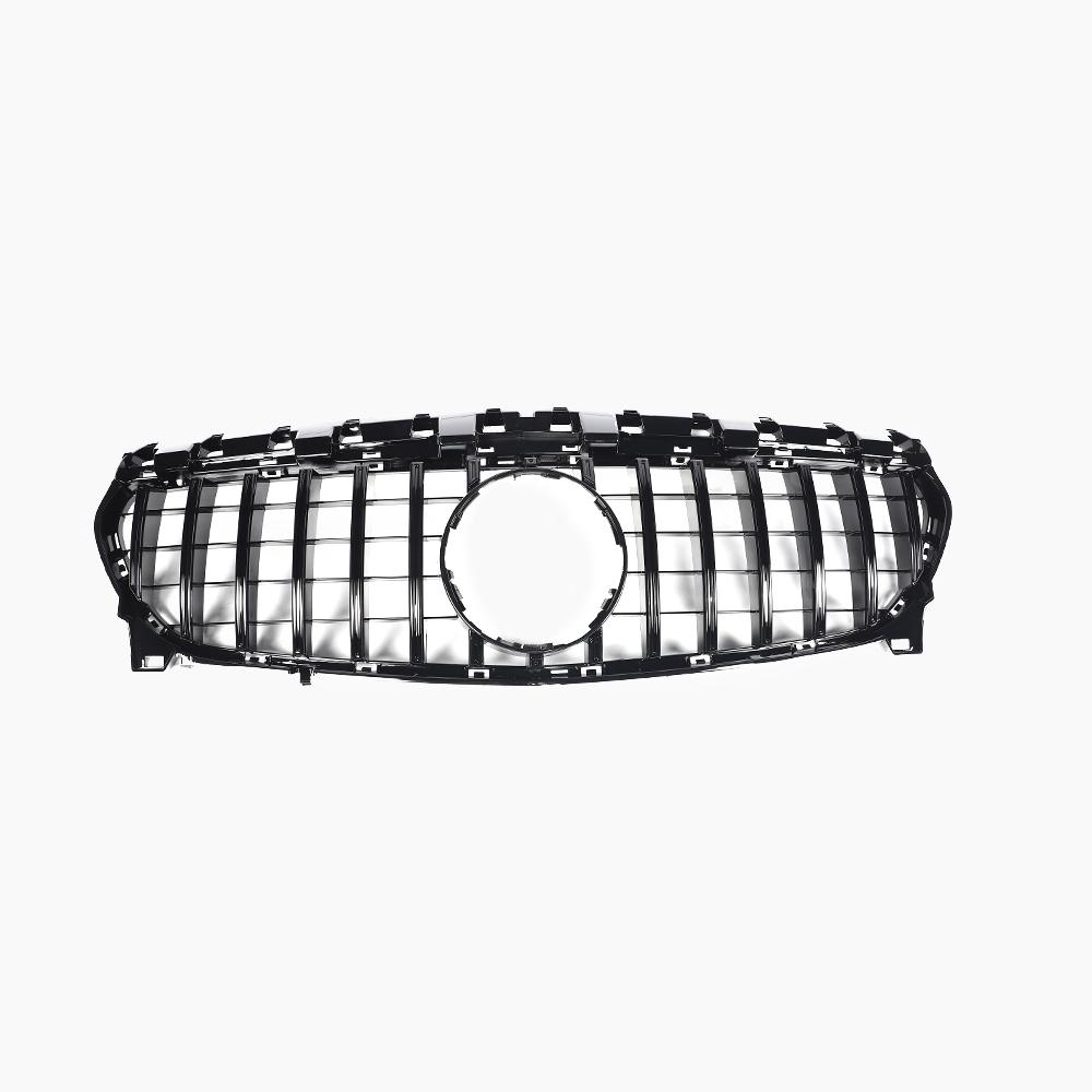 Benz C117 glossy black front bumper grille -front view