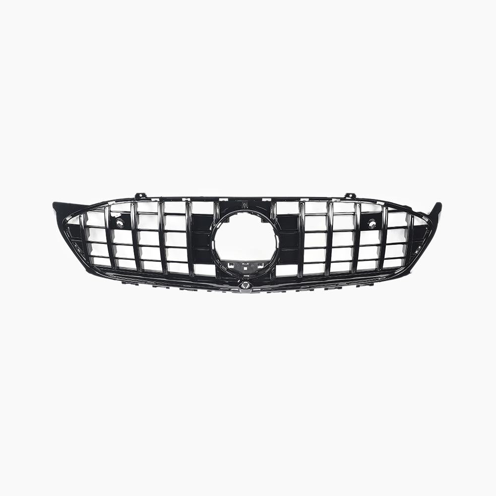 Chrome Black Mercedes Benz CLA Class C118 front grille- front view