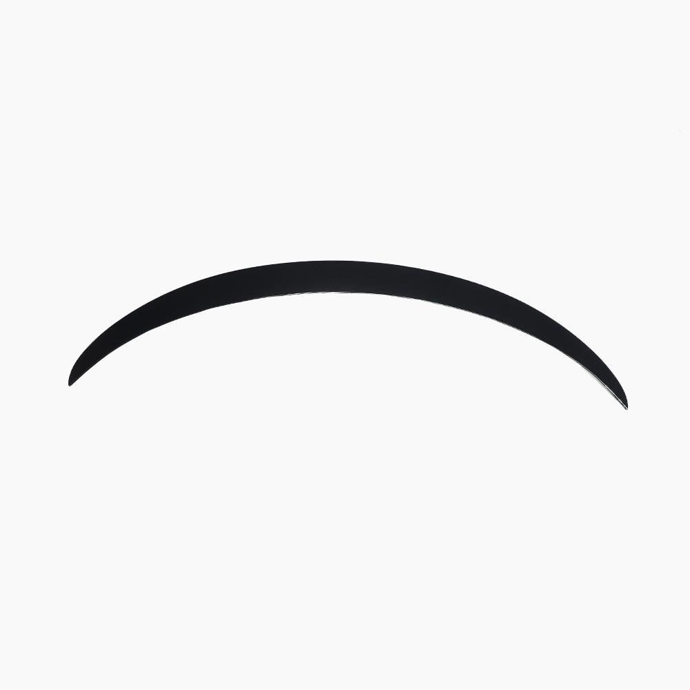Benz C118 rear spoiler gloss black- side angle view