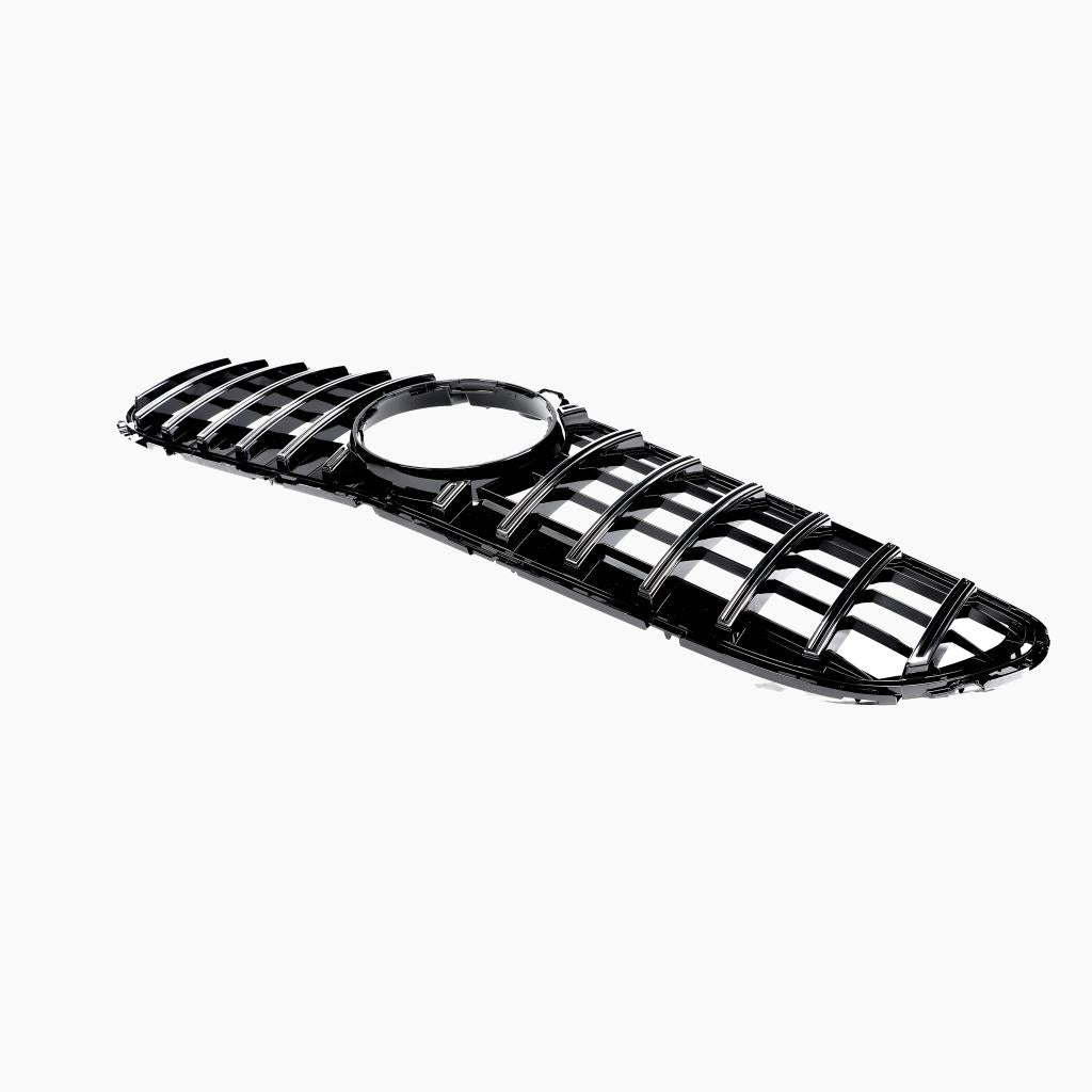 Benz CLS C218 front upper grille- side angle view