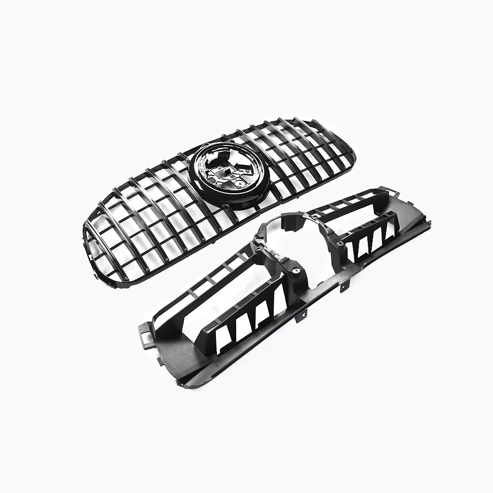 Benz GLS X167 front grille -side angle view