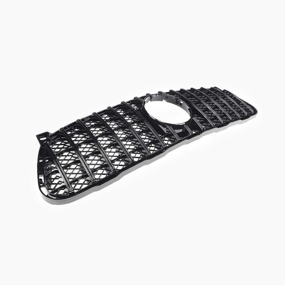 Benz X156 front grille gloss black- close up