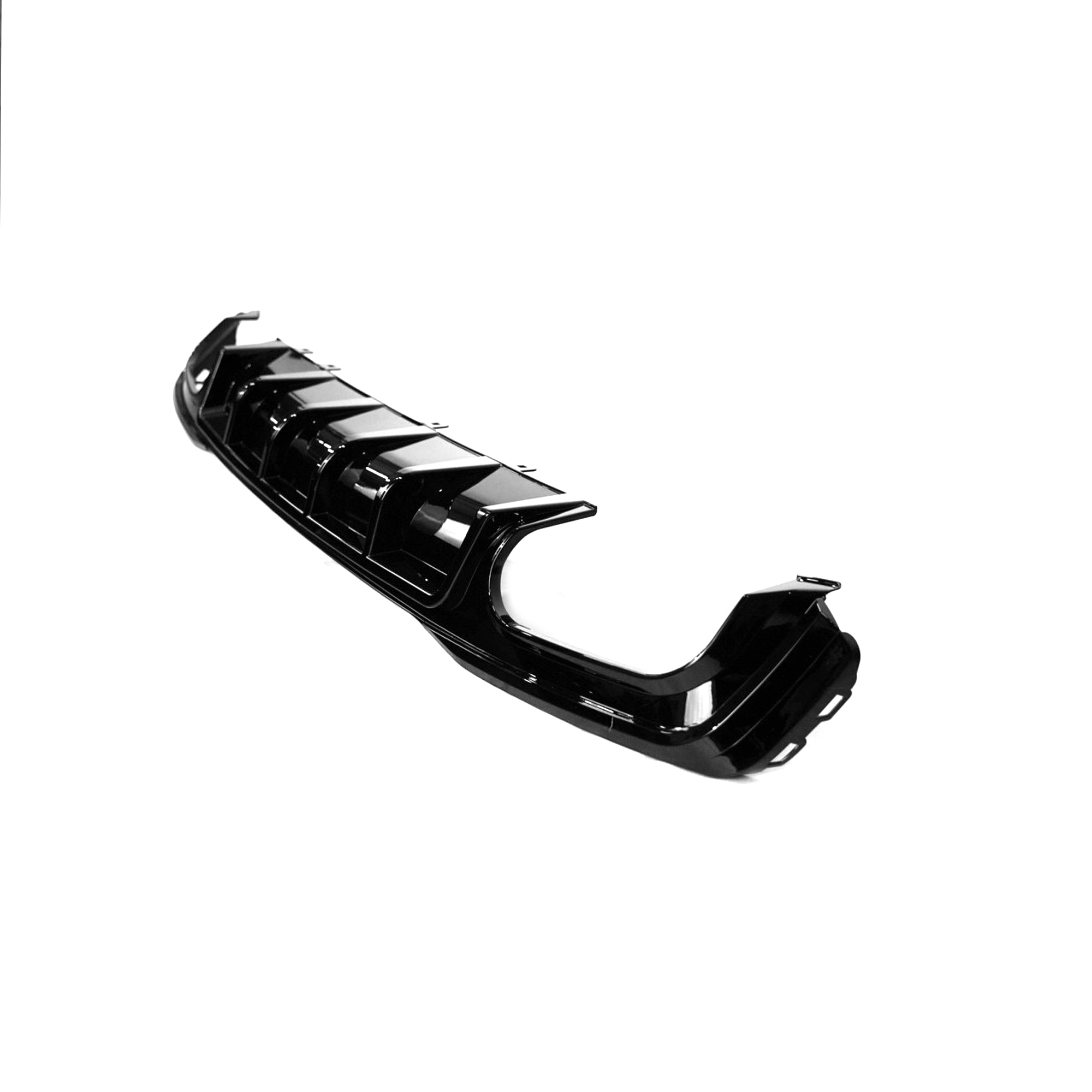 Gloss Black Rear Diffuser for Audi A7 C8 S line(with Black Exhaust Tips)(2019-2020)