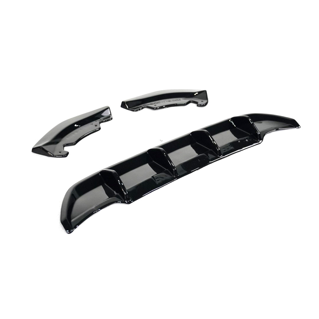 Gloss Black Rear Diffuser for Volkswagen T-Roc Facelift (2017-2021)