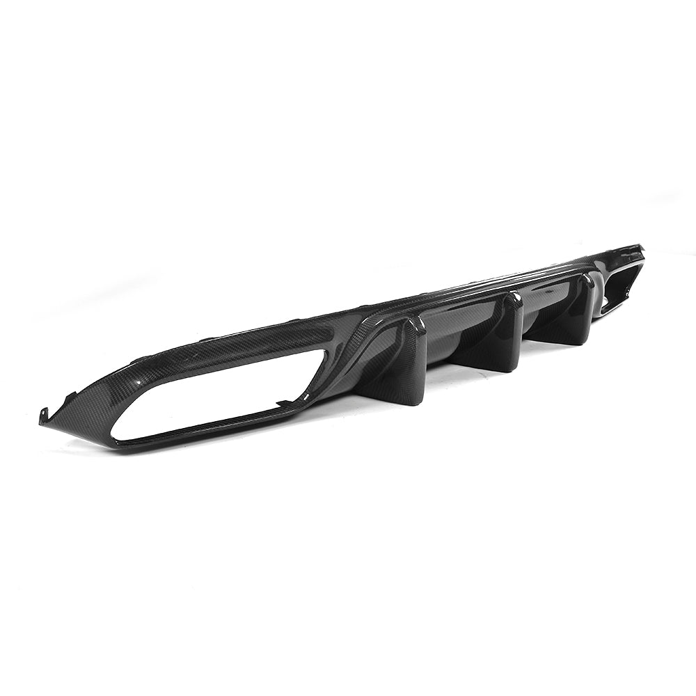 Carbon Fibe Racing Rear Bumper Diffuser Fit For Benz C Class A205 C205 C63 AMG(2014-2018)