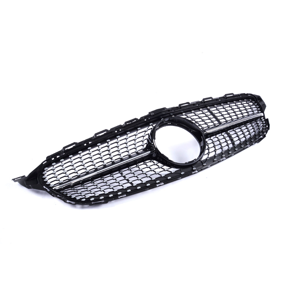 DIAMOND Front Grille For Mercedes Benz C‑Class W205 Pre‑Facelift (2014–2018)