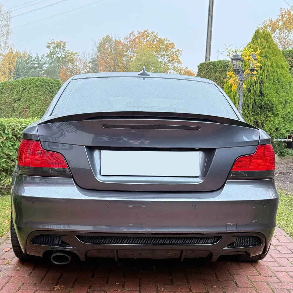 ST Style Gloss Black Rear Diffuser for BMW 1 Series E82 M-Sport (2007-2013)