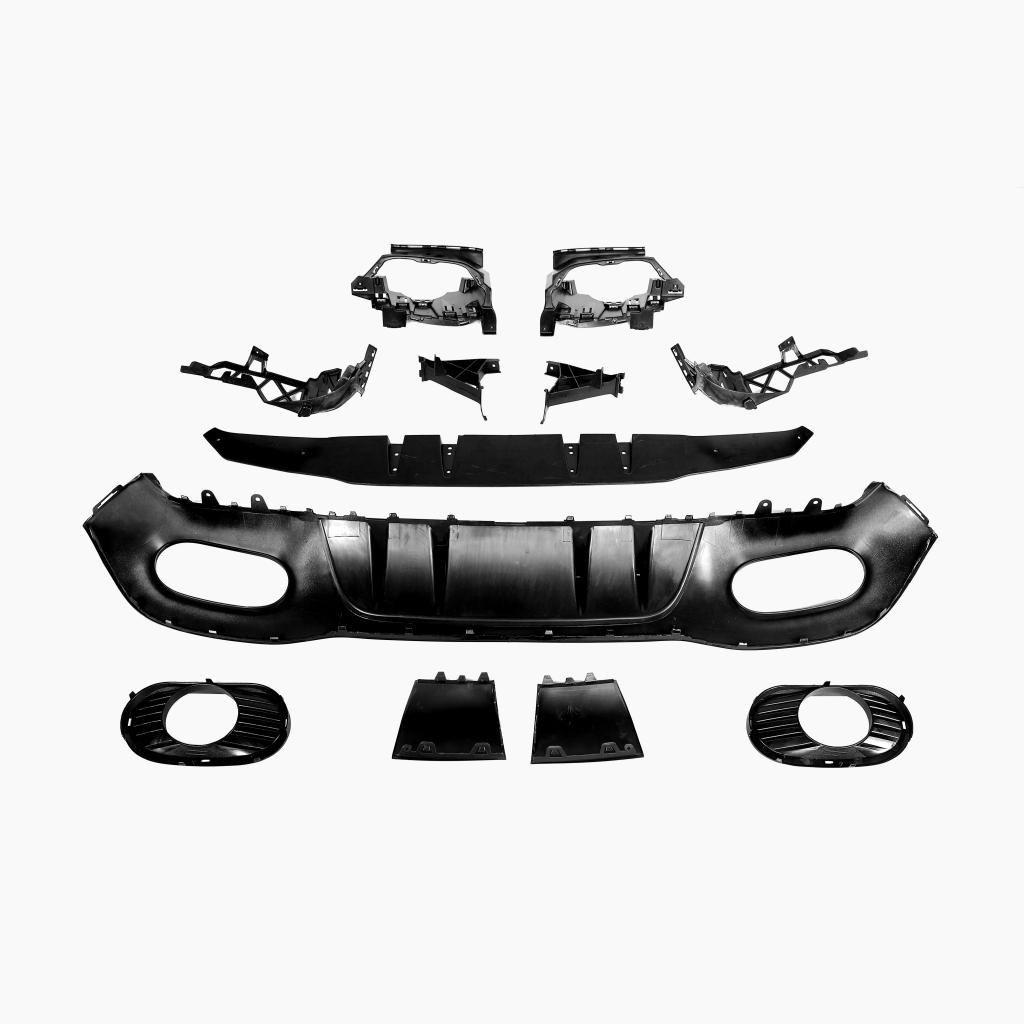 Gloss Black Rear Diffuser Diffuser for MERCEDES-BENZ A-Class W177 A35 AMG Hatchback (2018+) back view