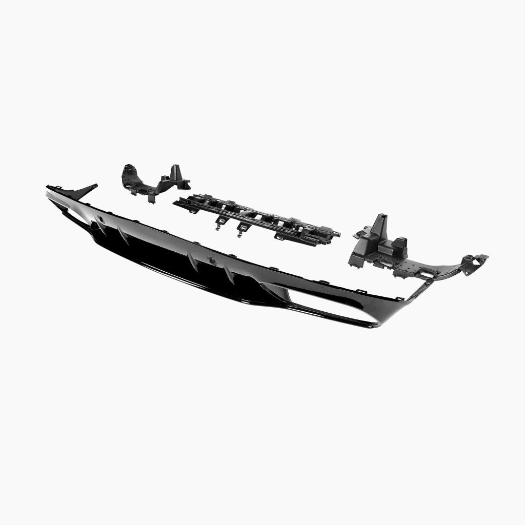 Gloss Black Rear Diffuser for MERCEDES-BENZ C63 AMG W205 Coupe (2015-2021) side view