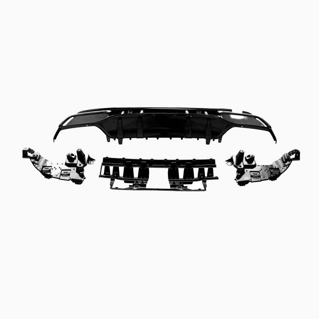 Gloss Black Rear Diffuser for MERCEDES-BENZ C63 AMG W205 Sedan