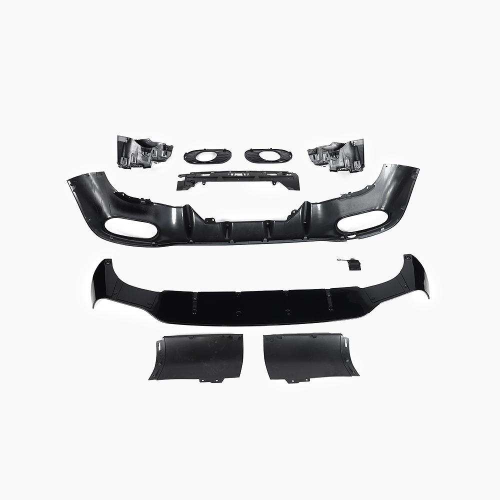 Gloss Black Rear Diffuser for MERCEDES-BENZ CLA C118 CLA35 AMG Wagon (2019+) back view