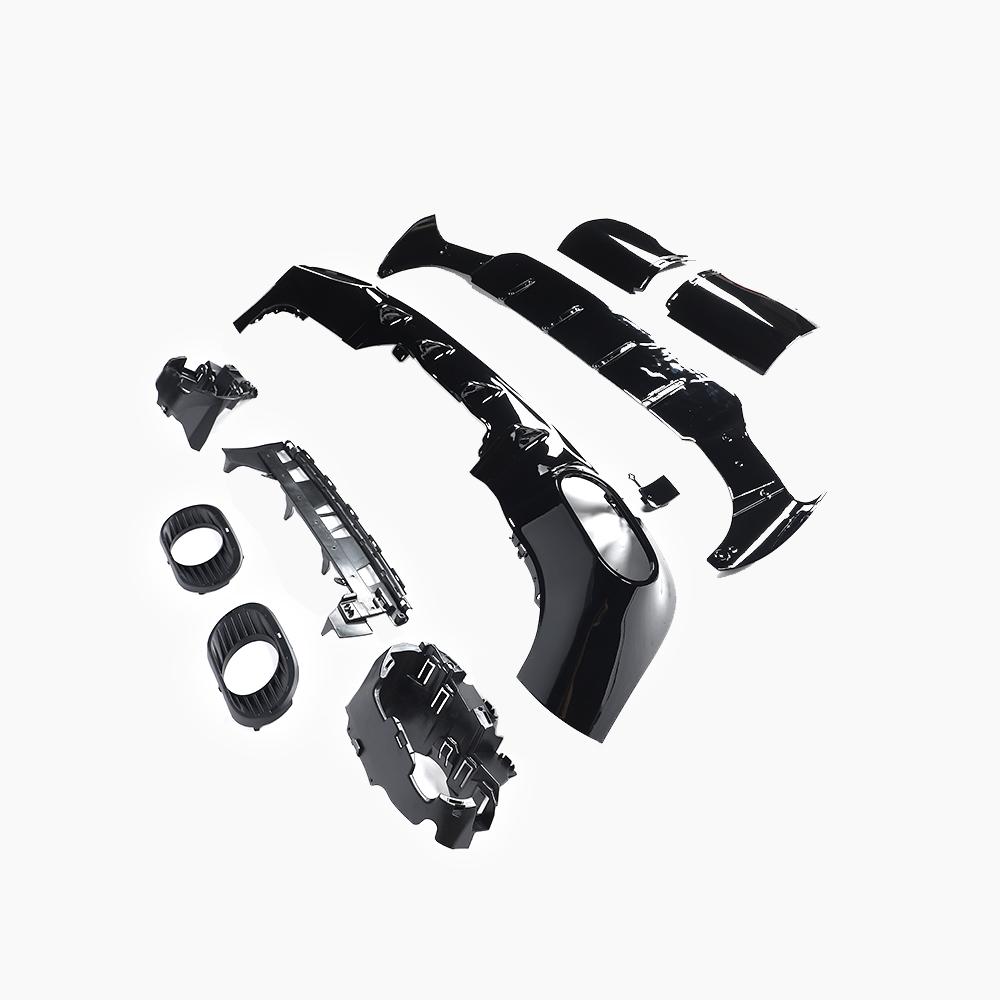 Gloss Black Rear Diffuser for MERCEDES-BENZ CLA C118 CLA35 AMG Wagon (2019+) side view