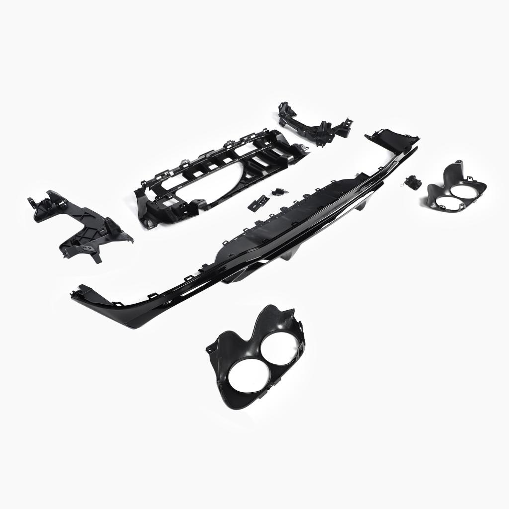 Gloss Black Rear Diffuser for MERCEDES-BENZ E-Class E53 GT W213 Sedan (2016-2023) back view