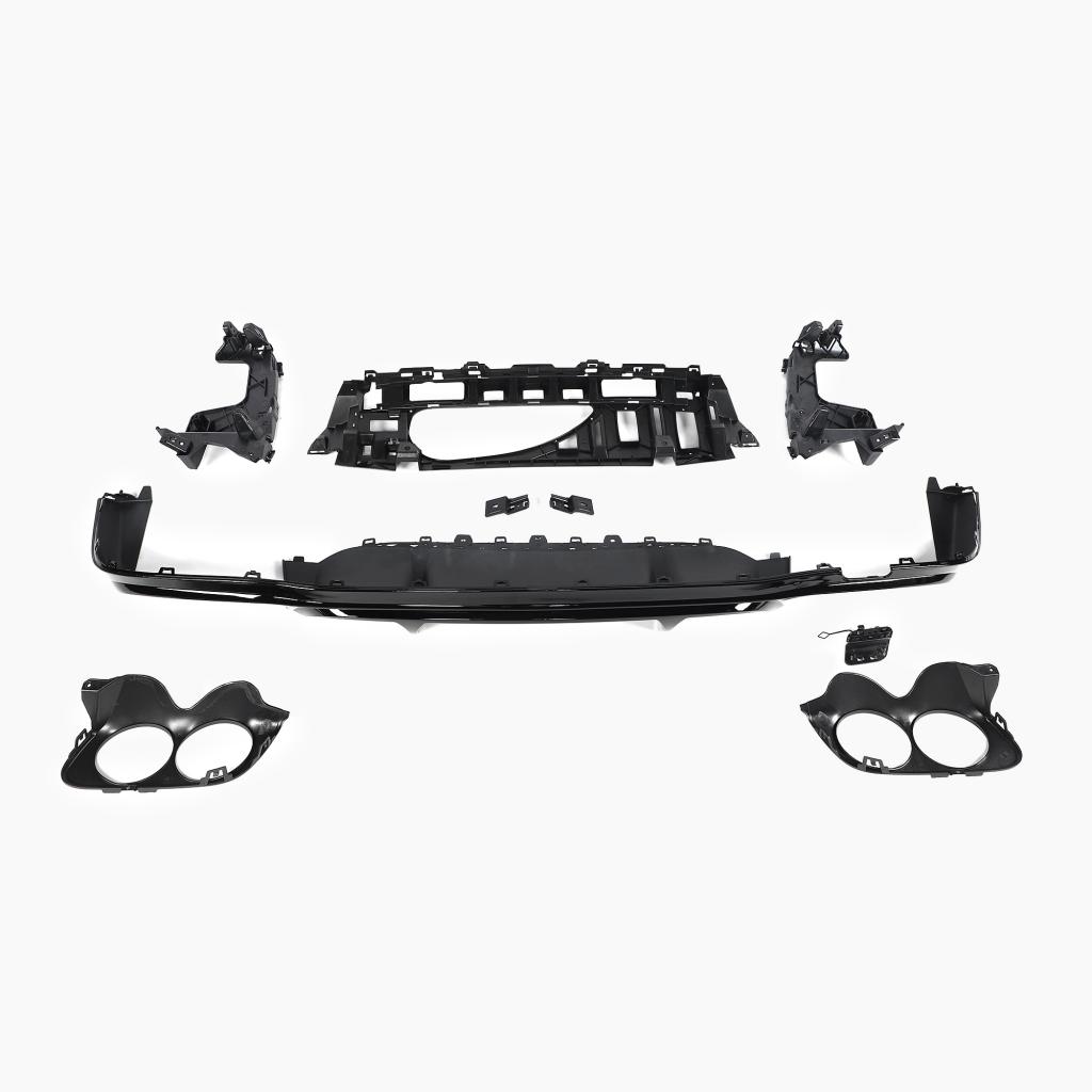 Gloss Black Rear Diffuser for MERCEDES-BENZ E-Class E53 GT W213 Sedan (2016-2023) back view