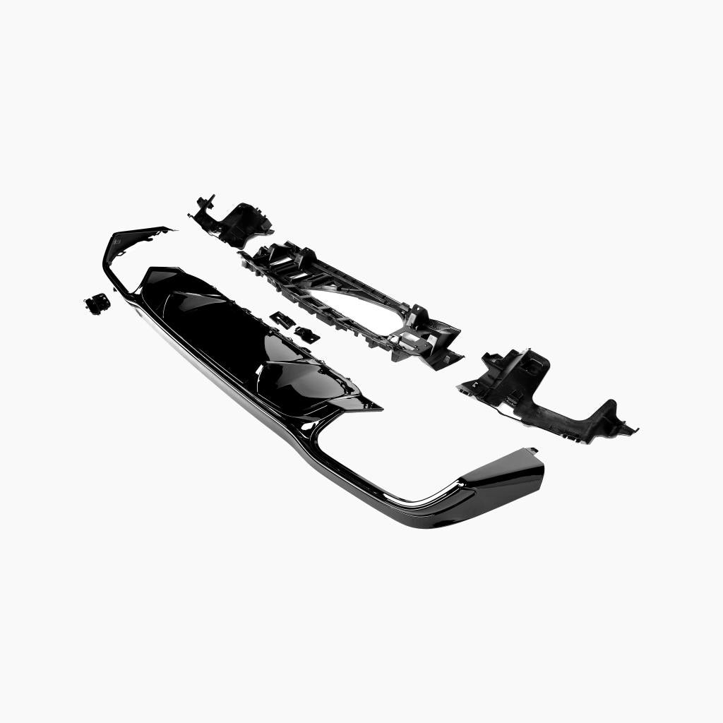 Gloss Black Rear Diffuser for MERCEDES-BENZ E-Class E63 GT W213 Sedan (2017-2023) side view