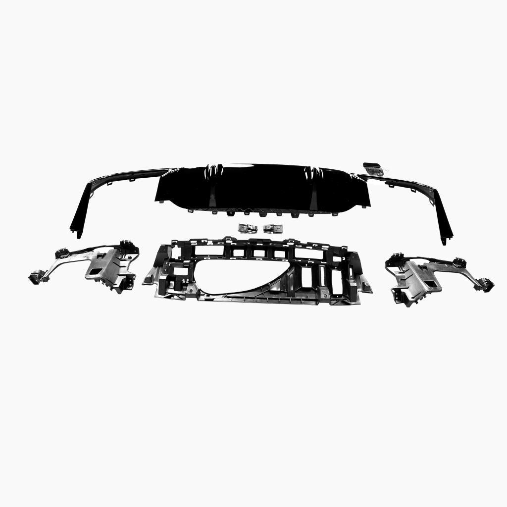 Gloss Black Rear Diffuser for MERCEDES-BENZ E-Class E63 GT W213 Sedan (2017-2023) reverse view