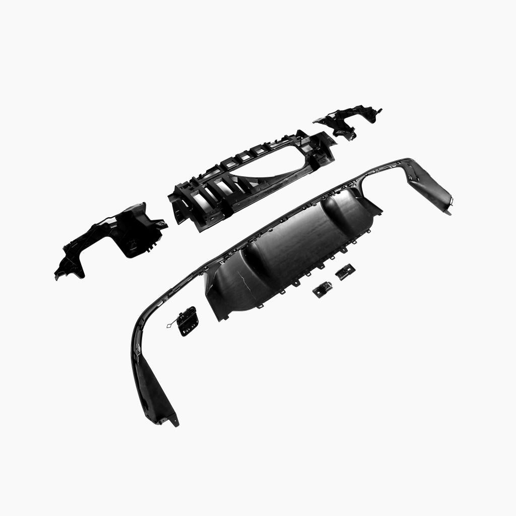 Gloss Black Rear Diffuser for MERCEDES-BENZ E-Class E63 GT W213 Sedan (2017-2023) back view