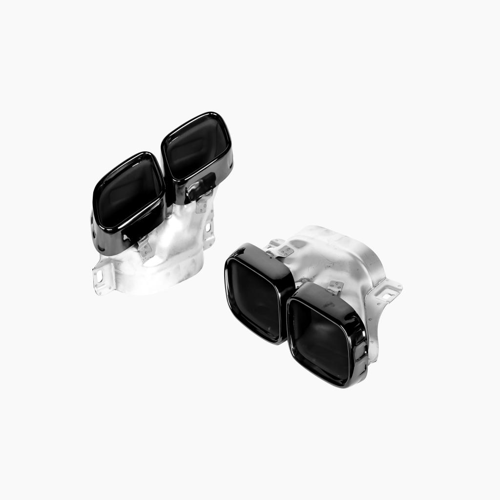 Gloss Black Rear Diffuser with Black Tips for MERCEDES-BENZ C63 AMG W206 Sedan (2023+) Tips