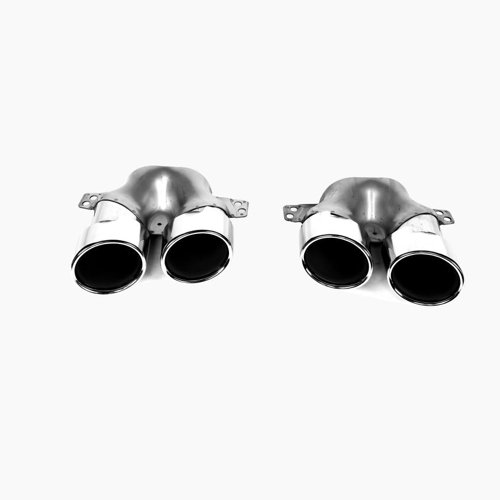 Gloss Black Rear Diffuser with Sliver Tips for MERCEDES-BENZ C-Class C43 AMG W206 Sedan (2022+) Tips