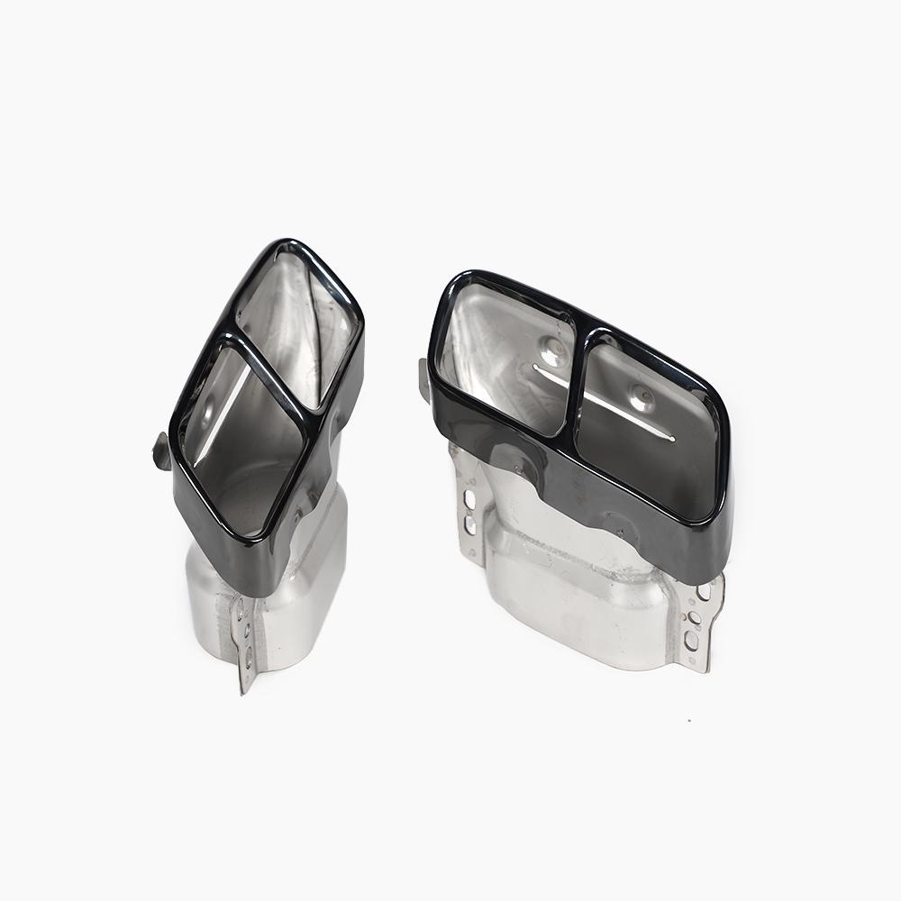 Gloss Black Tail Pipe forMERCEDES-BENZ A45 AMG W176 Hatchback 2013-2018 A Pair