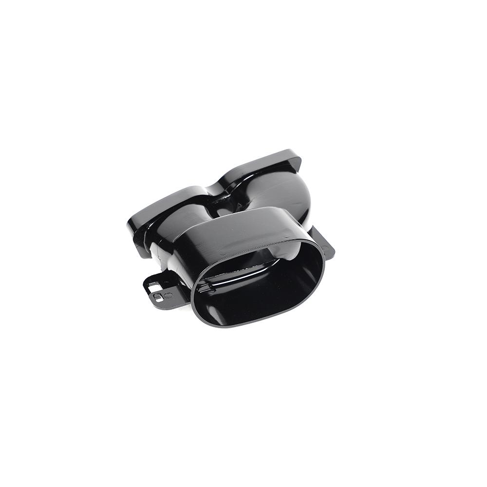 Gloss Black Tail Pipe for MERCEDES-BENZ C-Class W205 Sedan (2014-2021) back view