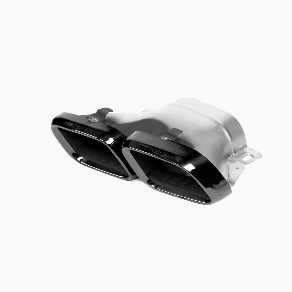 Gloss Black Tail Pipe for MERCEDES-BENZ C63 AMG W205 (2015-2021) detail view