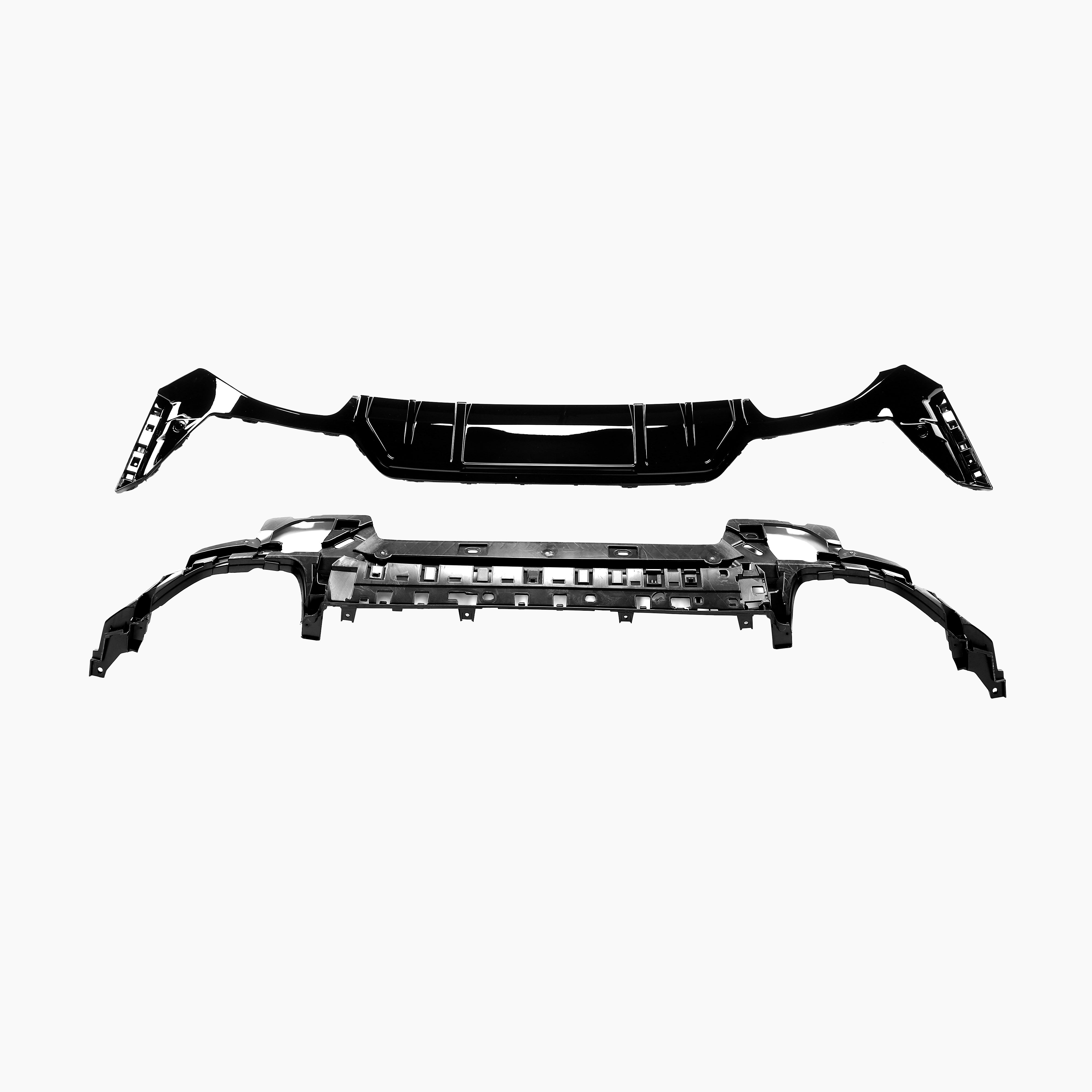 Gloss Black Diffuser for BMW 3 Series G20 LCI(2023+)(Double Dual Out)