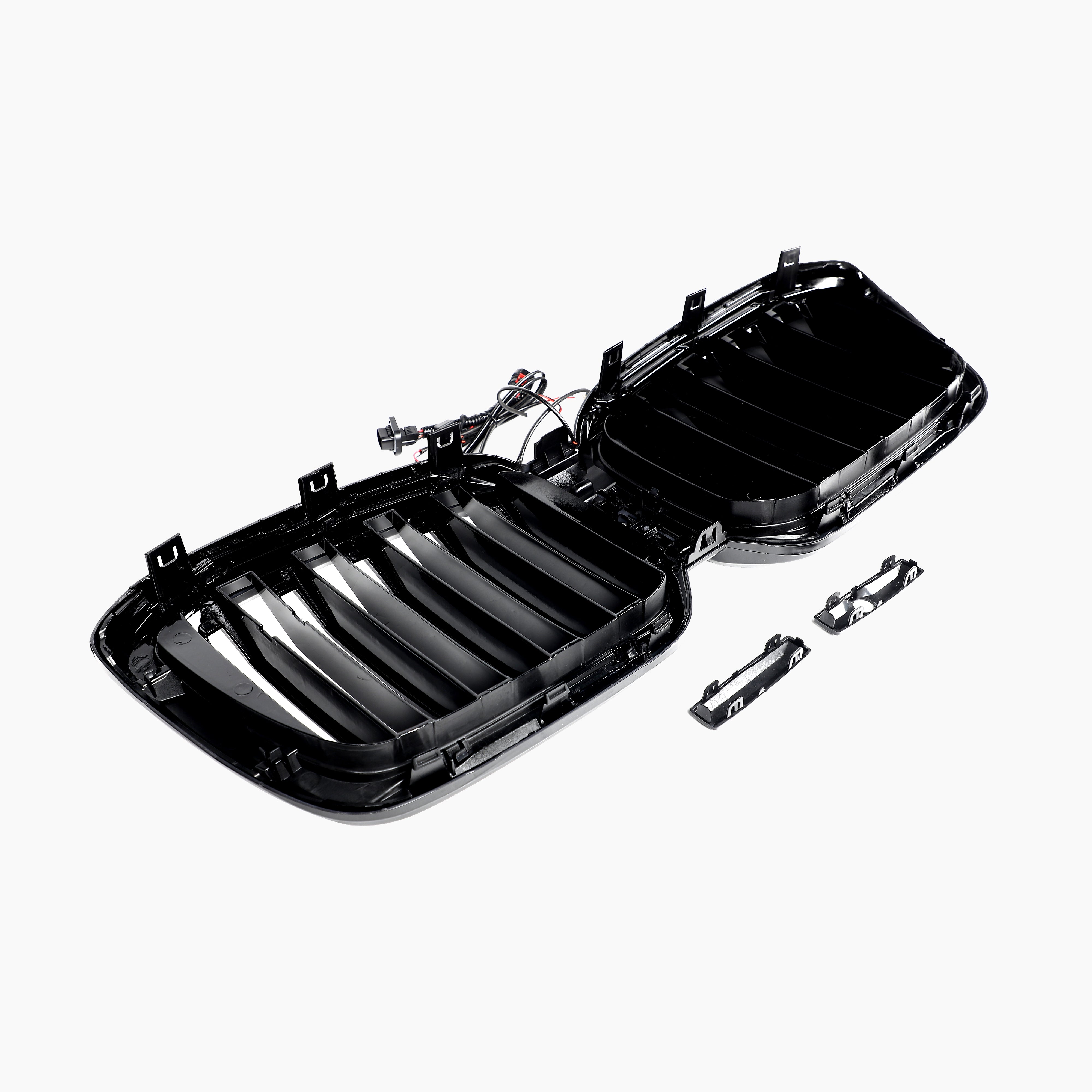 Dual Slat Gloss Black LED Front Grille for BMW X3 G01 LCI (2021-2024)