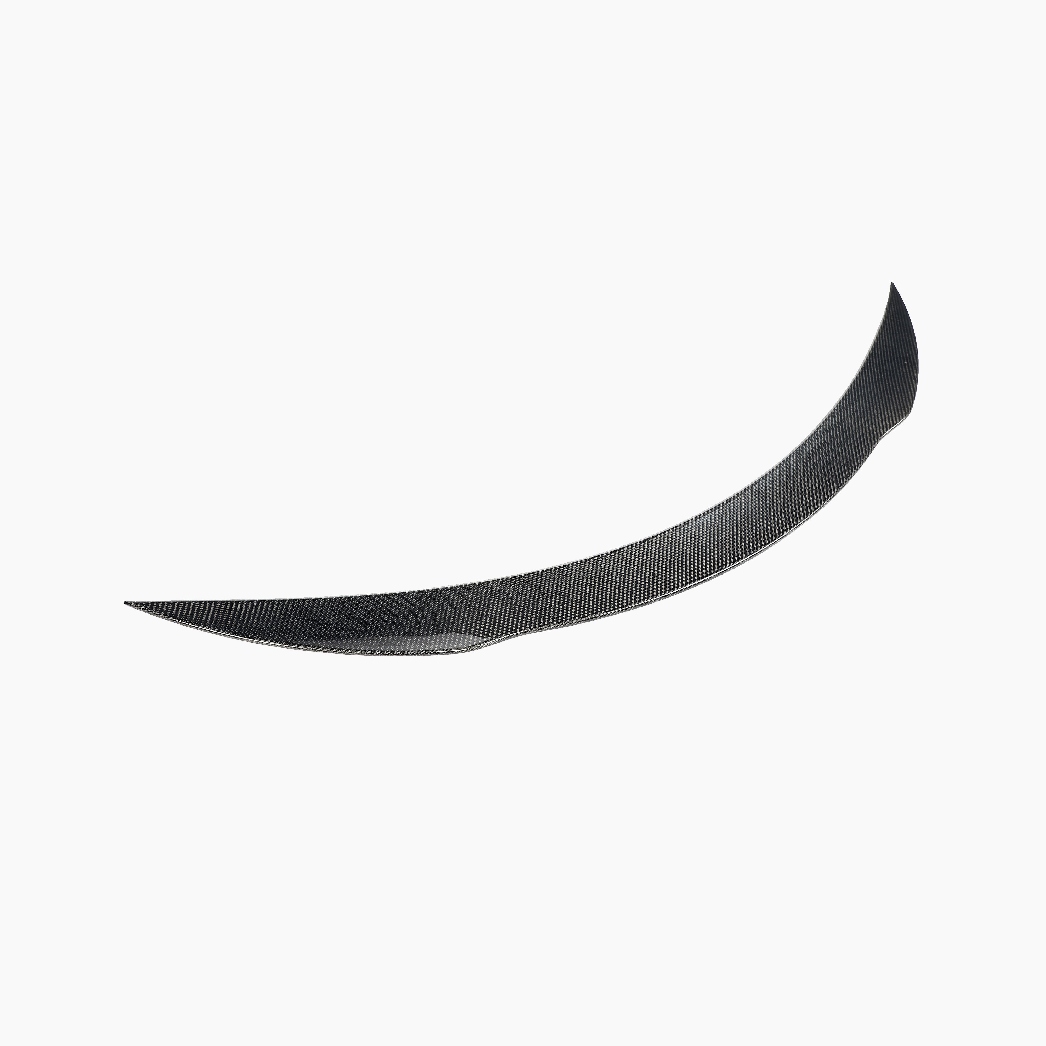 Mercedes-Benz C63 AMG Carbon Fiber Trunk Spoiler-side angle view