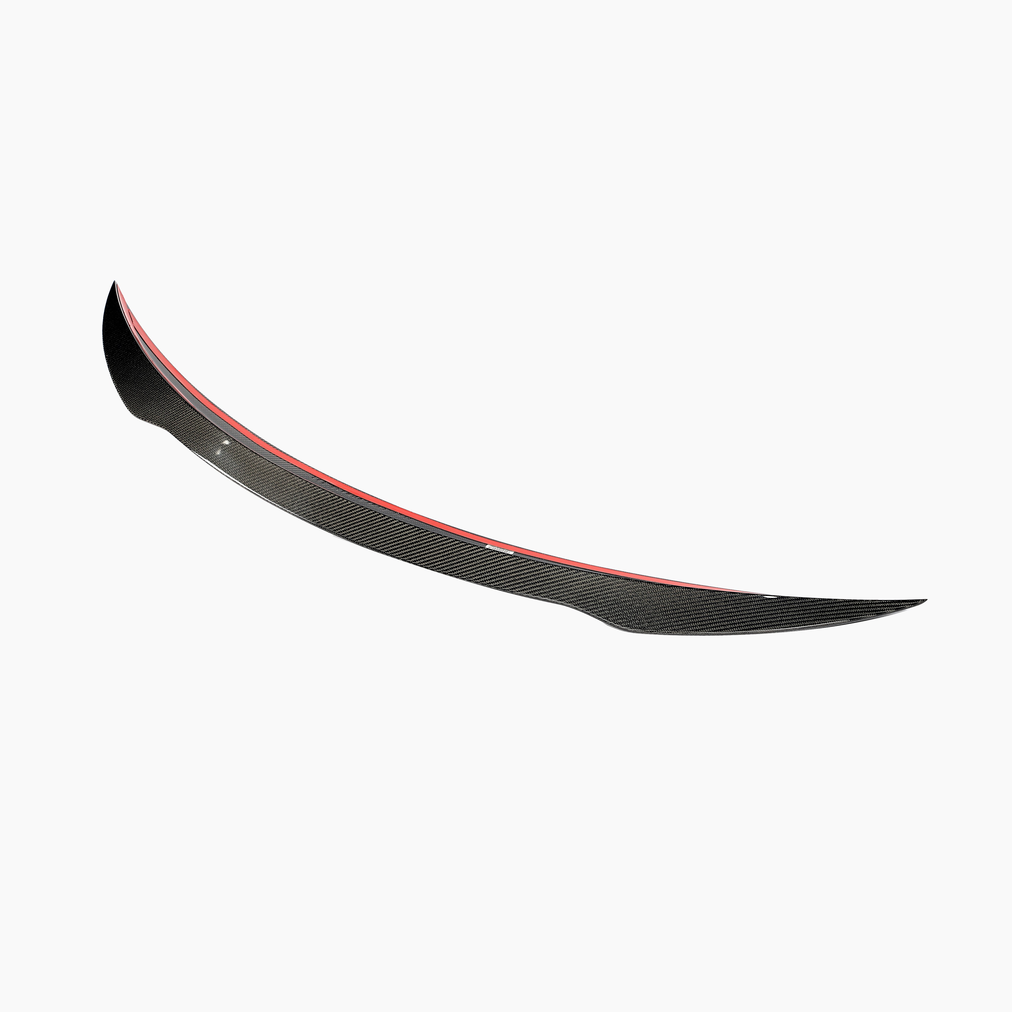 Mercedes-Benz C63 AMG Carbon Fiber Trunk Spoiler-side angle view