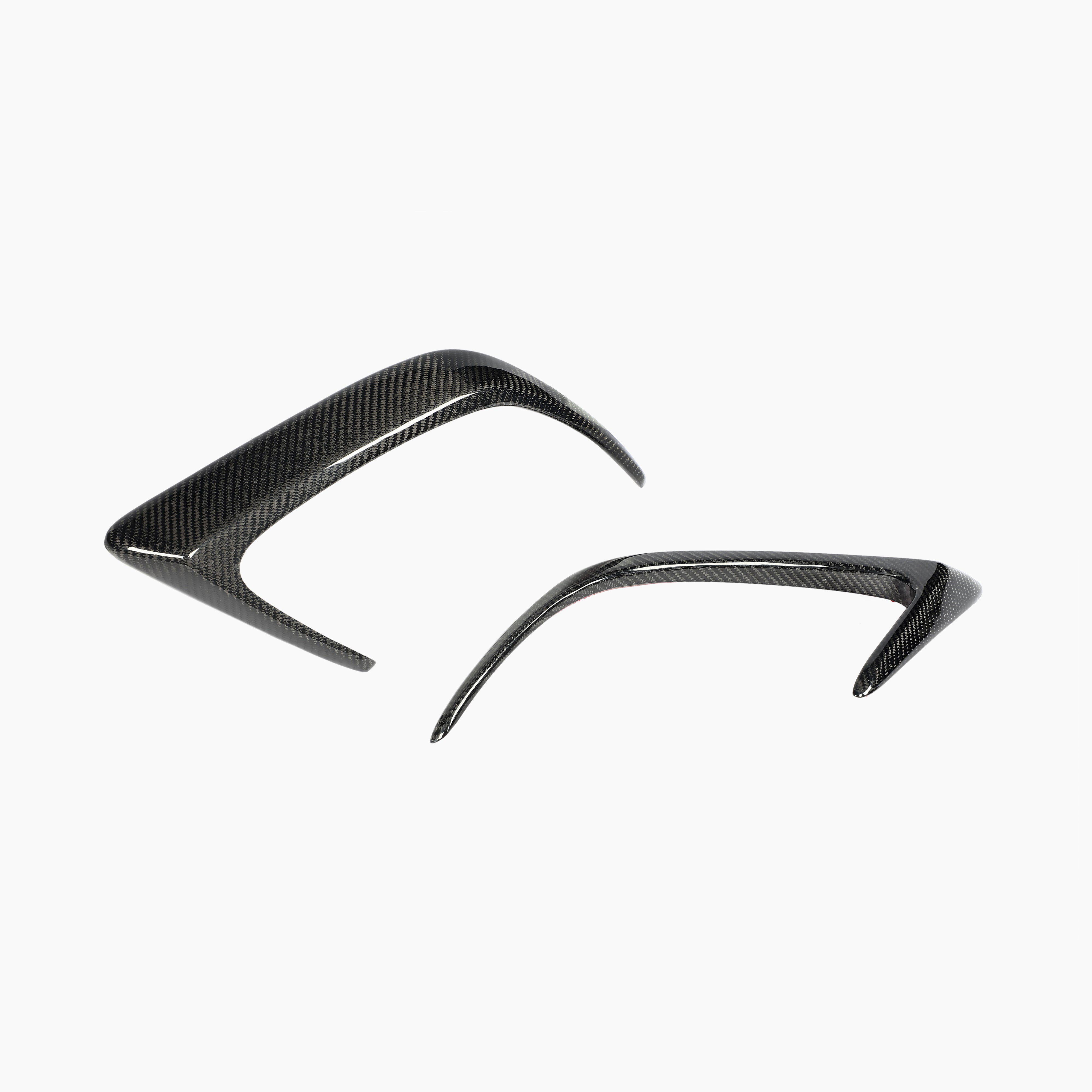 ST Style Carbon Fiber Rear Canards For Mercedes Benz C Class C63 AMG W205 Pre-Facelift 2015-2018