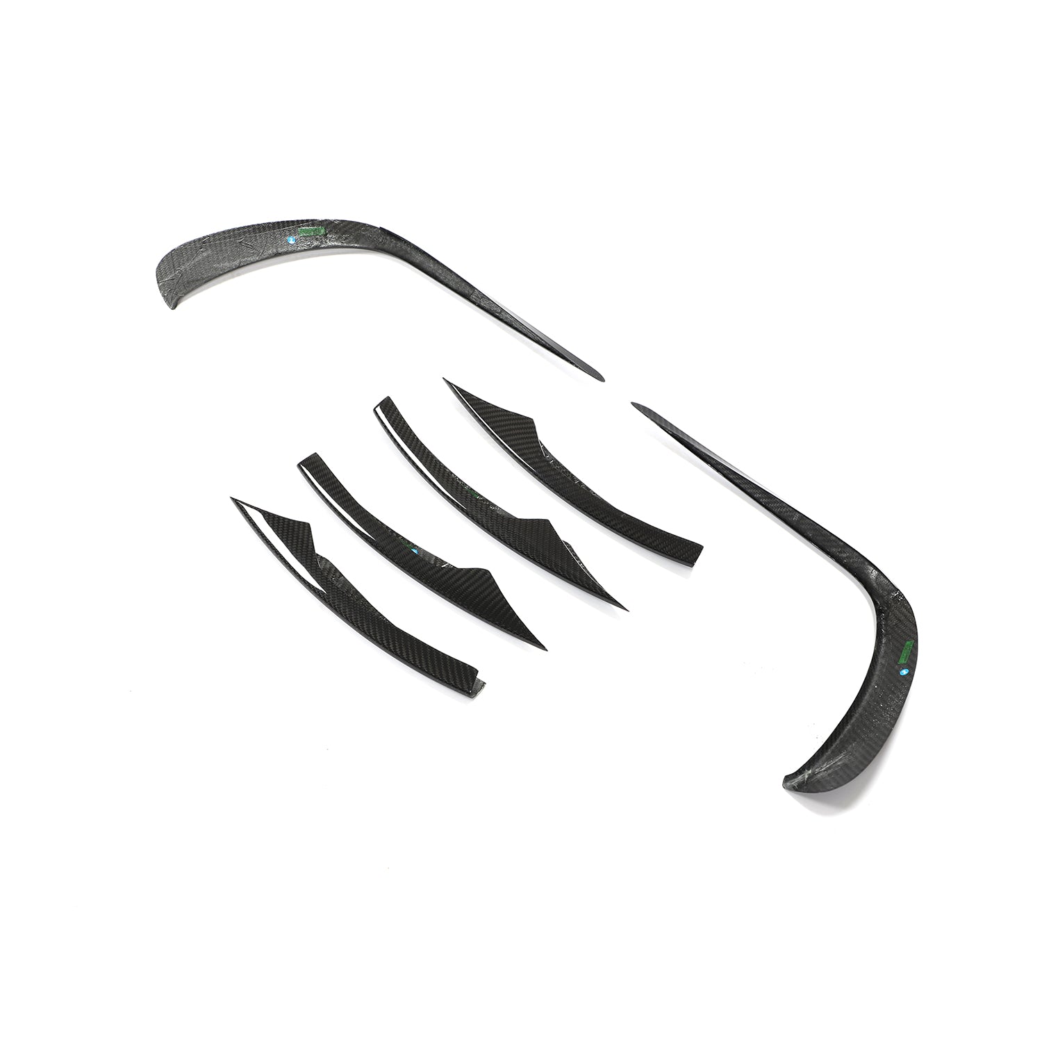 ST Style Carbon Fiber Front Canards for Mercedes Benz E-Class W213 Facelift Sport Sedan (2021-2023)