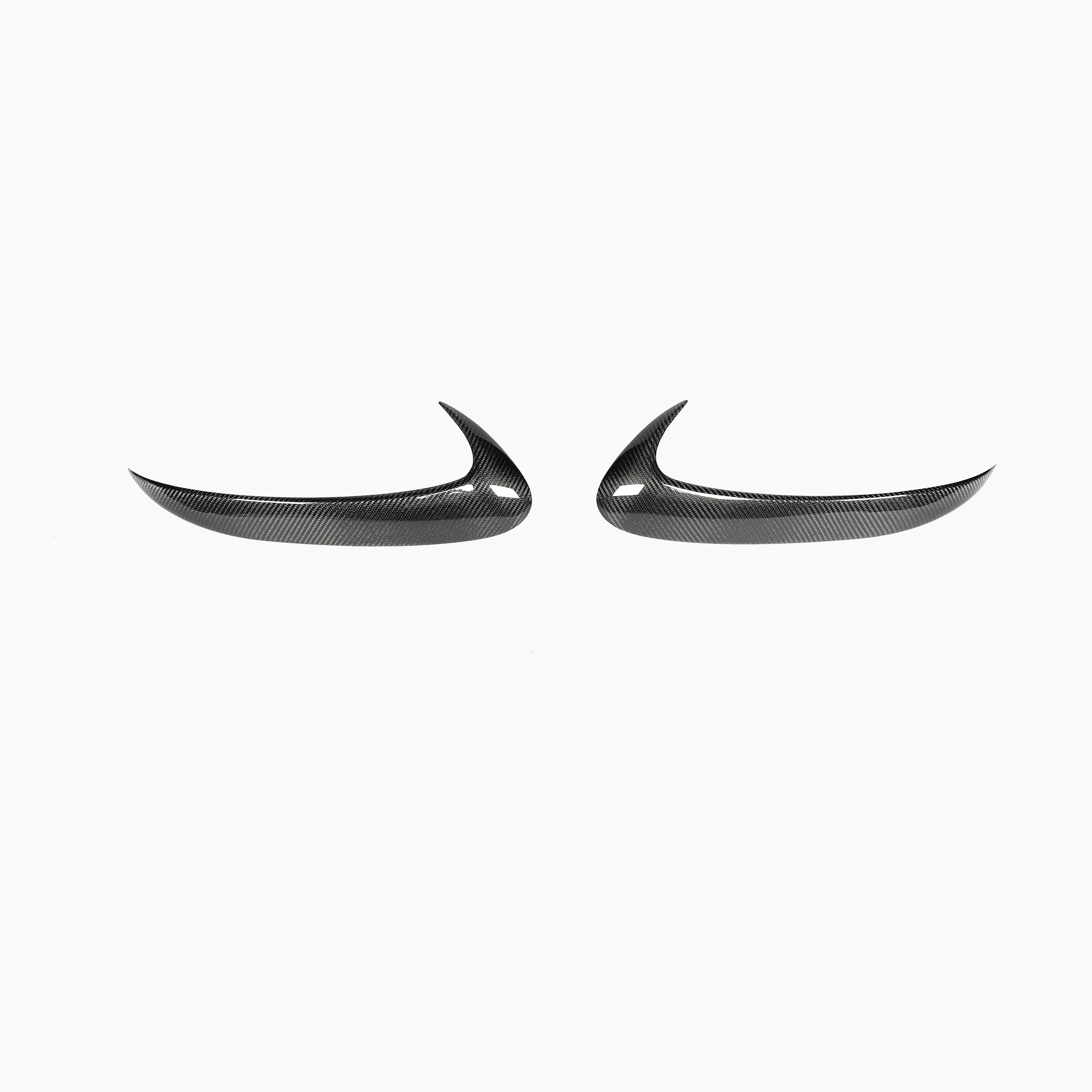 Mercedes Benz GLE Class C167 GLE53 GLE63 AMG Carbon Fiber Rear Bumper Canards - front view