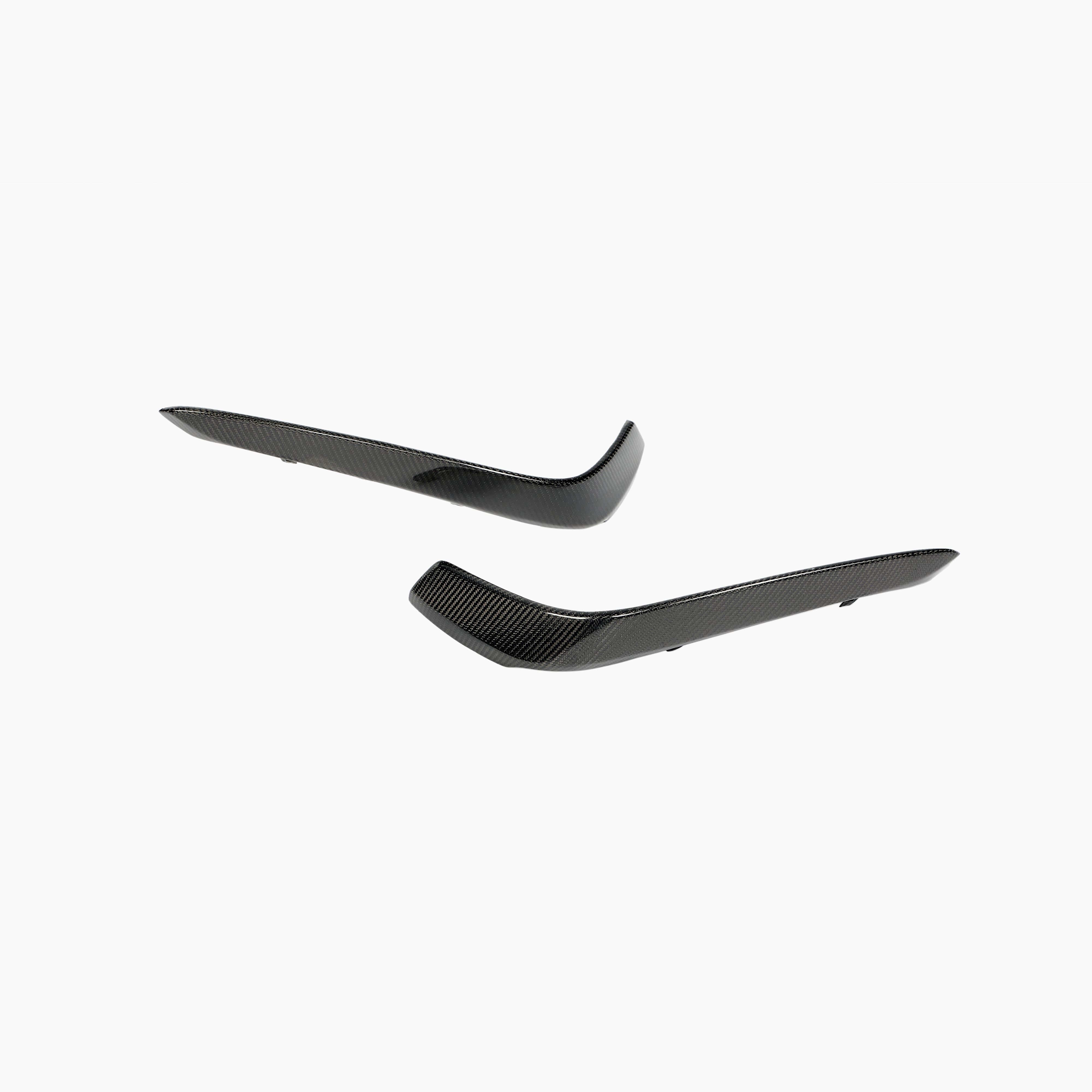 ST Style Carbon Fiber Front Canards for Mercedes Benz C Class C63 AMG W205 Pre-Facelift 2015-2018
