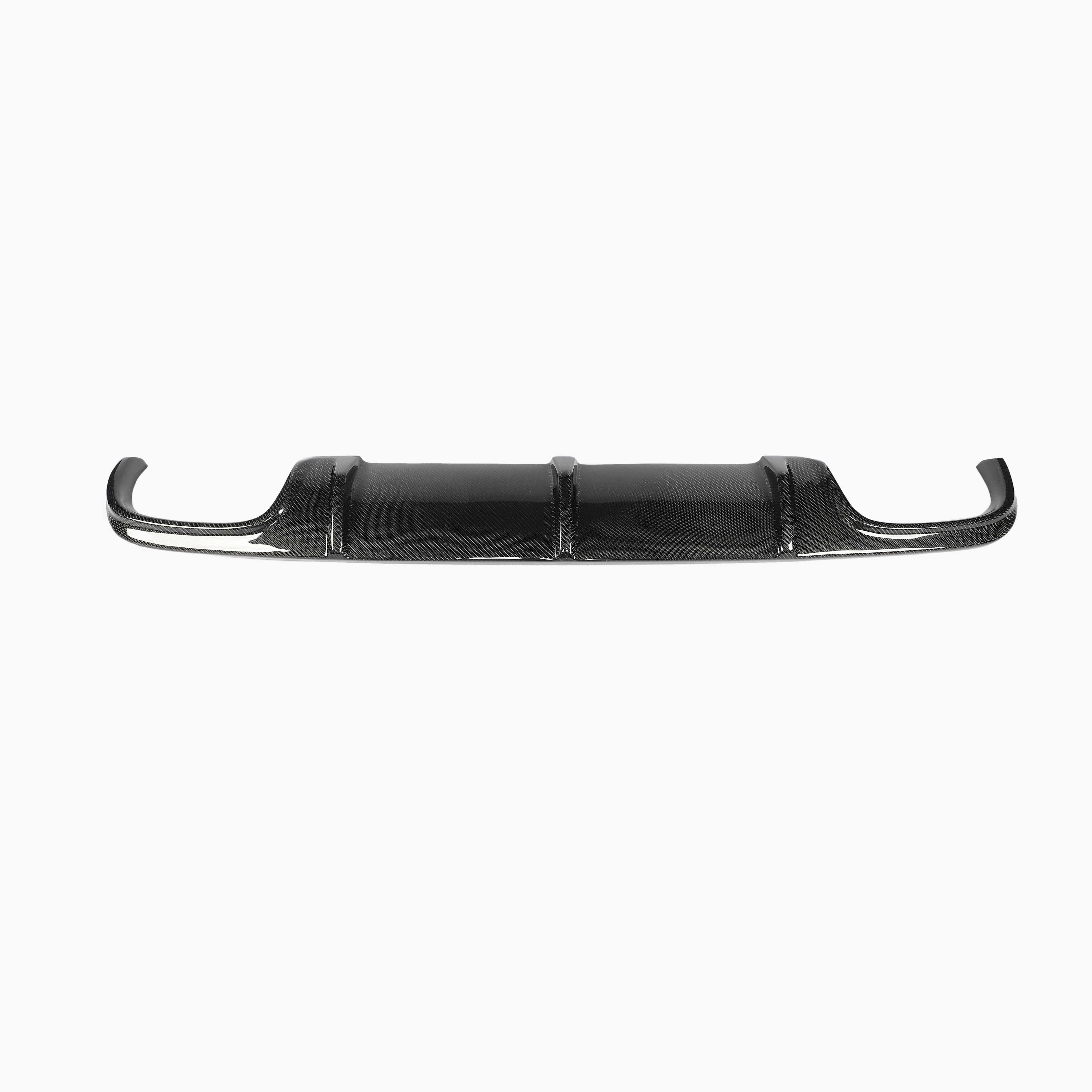 Mercedes Benz W211 E55 AMG Sedan Carbon Fiber Rear Bumper Diffuser - front view