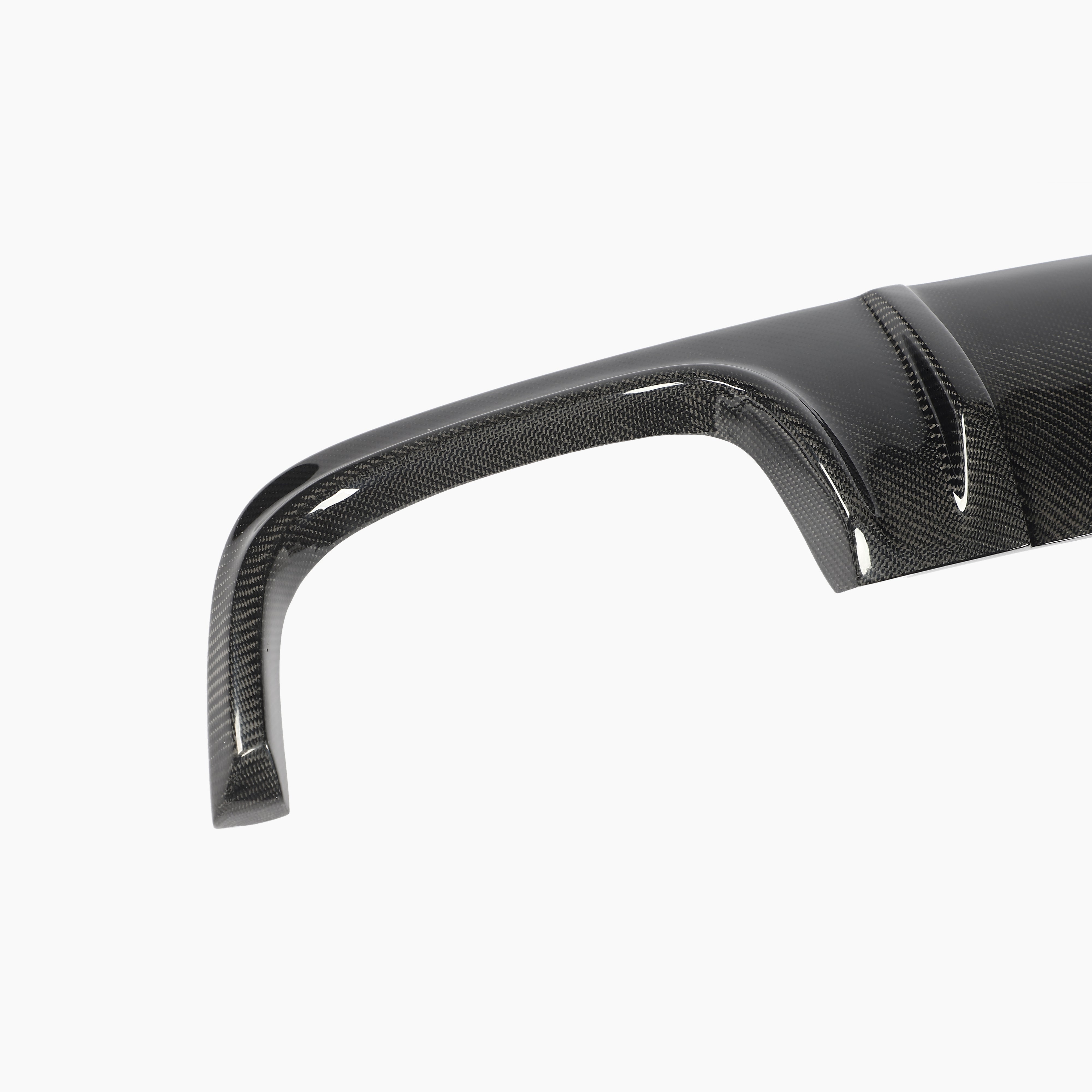 Mercedes Benz W211 E55 AMG Sedan Carbon Fiber Rear Bumper Diffuser - detail