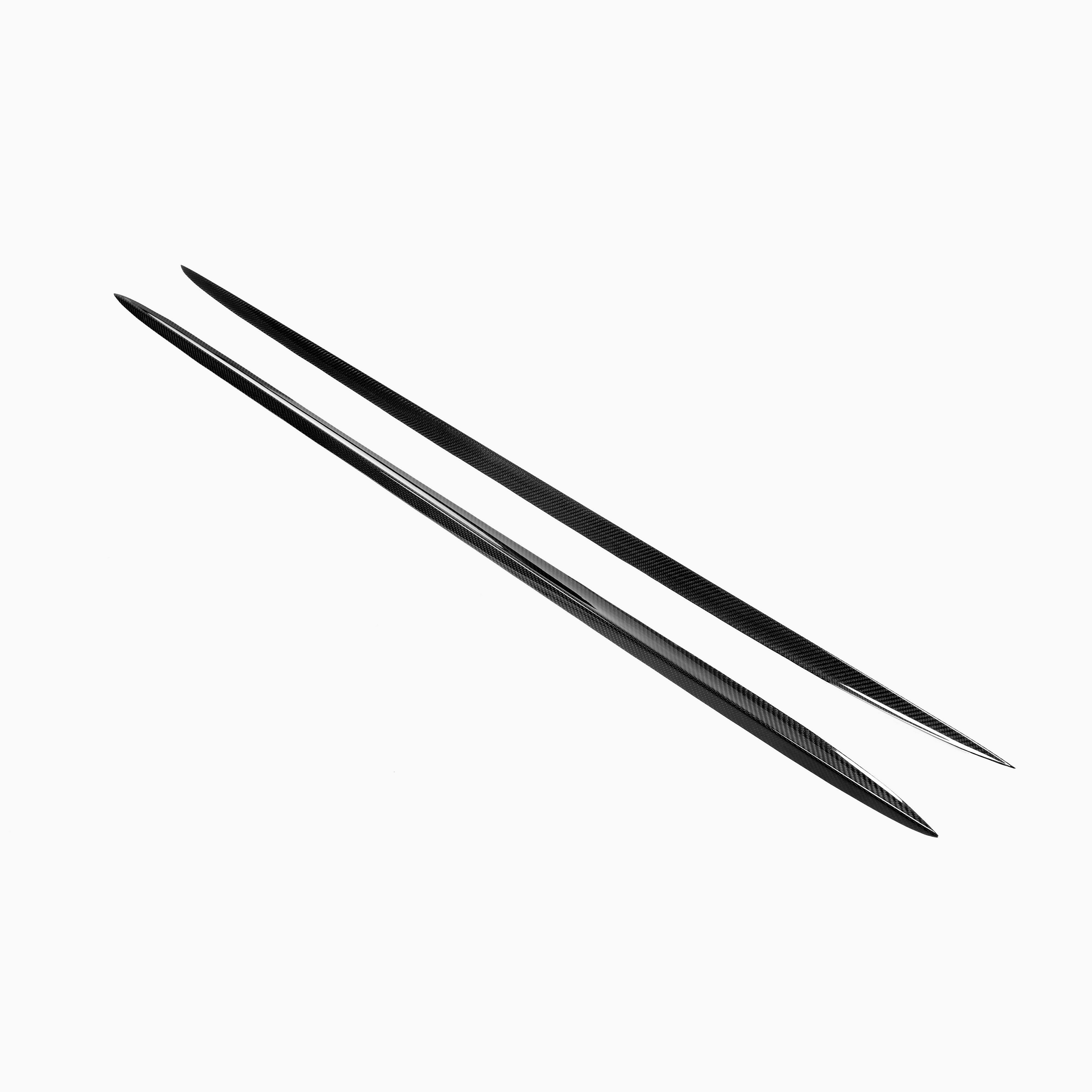 Mercedes-Benz CLS C218 Facelift Side Skirts Carbon Fiber Side View