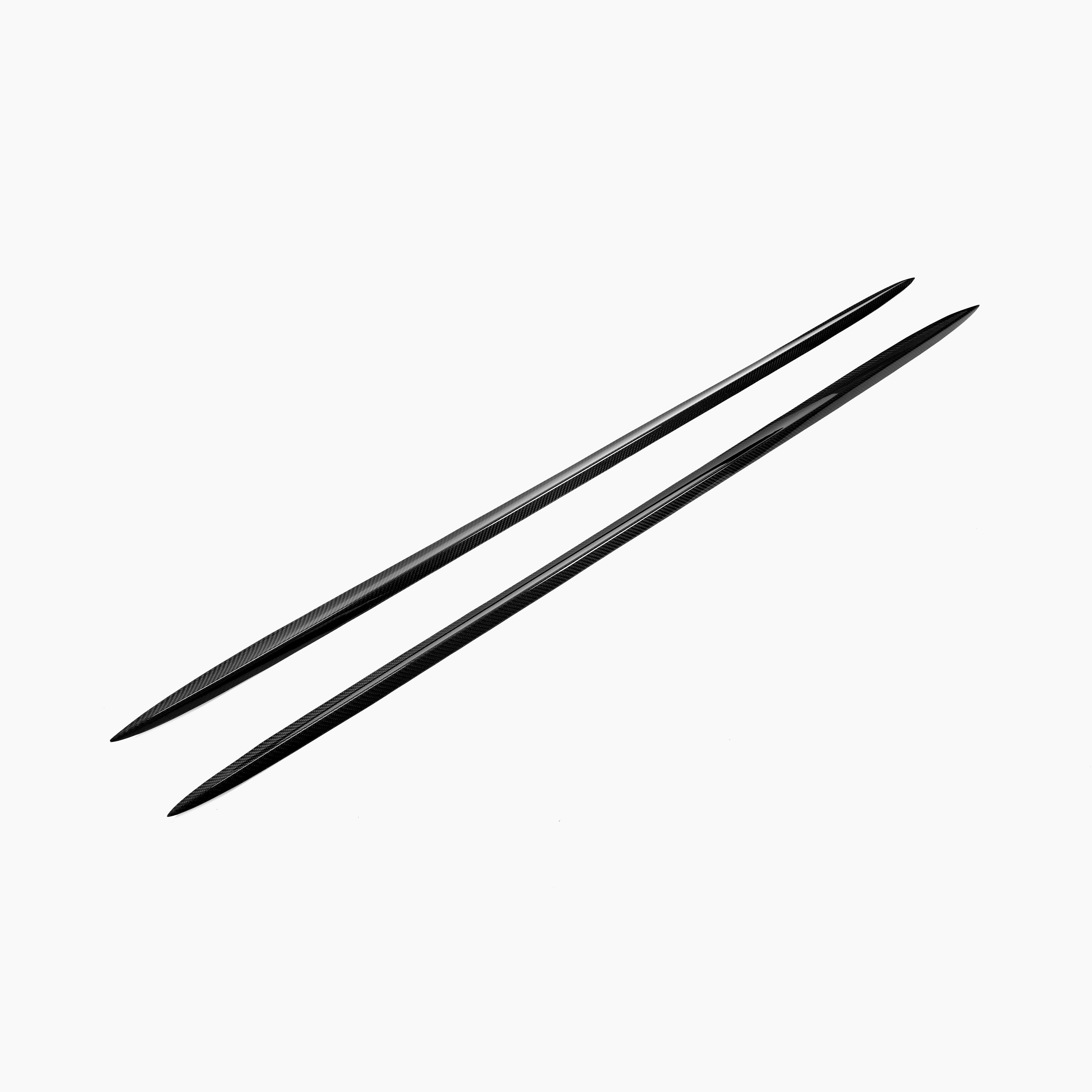Mercedes-Benz CLS C218 Facelift Side Skirts Carbon Fiber Wet Carbon