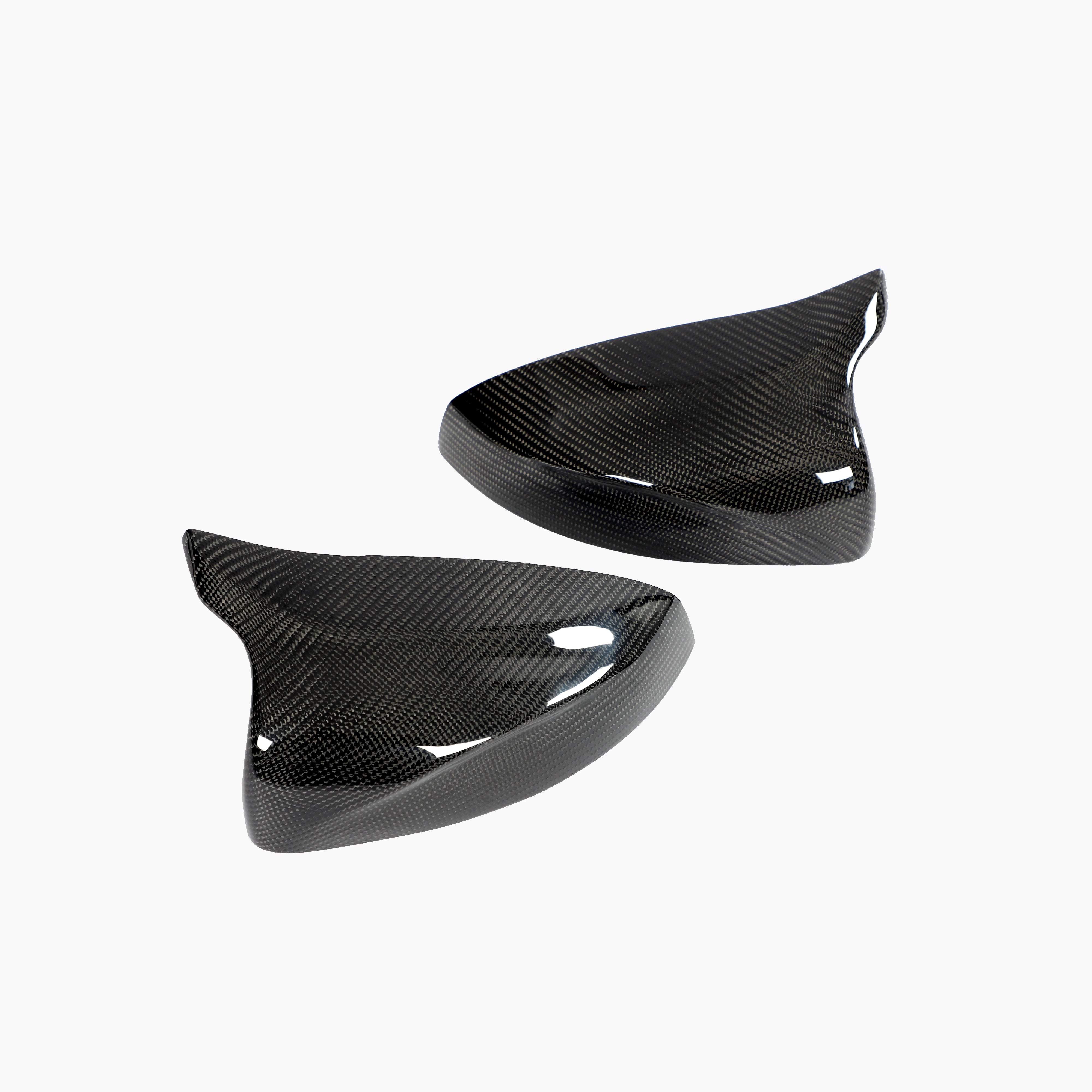 ST Style Carbon Fiber Mirror Caps for Audi A3 8V 8.5V (2012-2020) (With Lane Assist)
