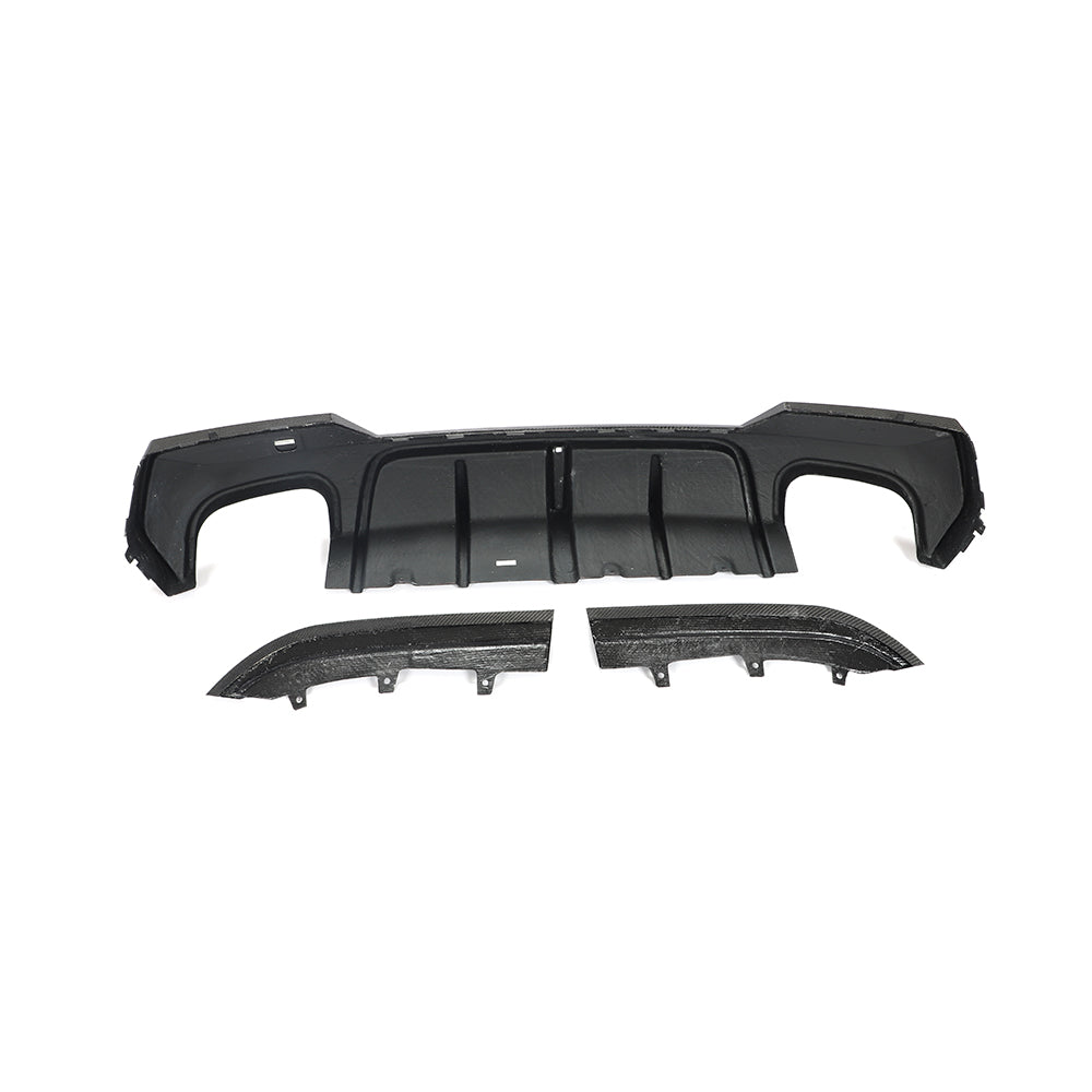 ST Style Carbon Fiber Rear Diffuser With Splitter for BMW 4 Series G22 G23 M Sport (2021+)