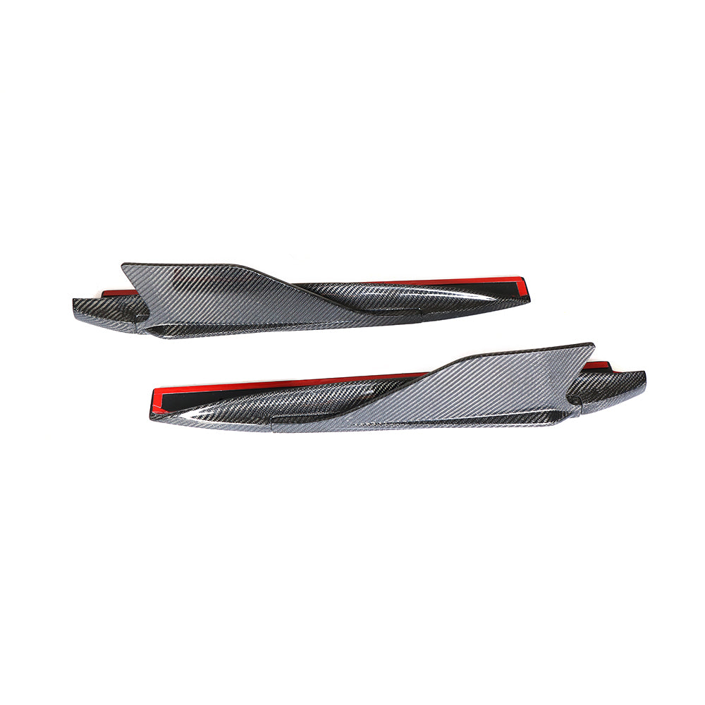 ST Style Carbon Fiber Side Splitters For Audi R8 4S Pre‑LCI (2016–2018)