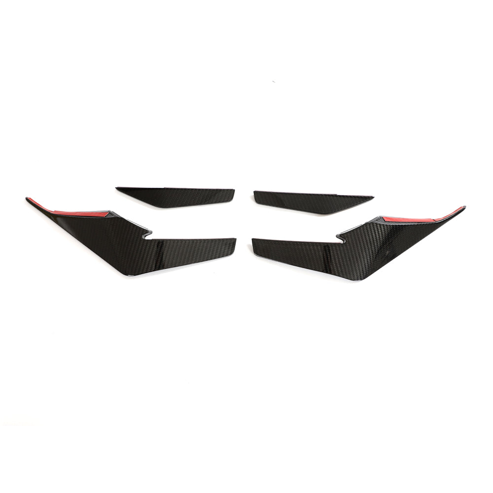 Performance Style Carbon Fiber Front Canards For Audi R8 4S LCI (2019–2023)