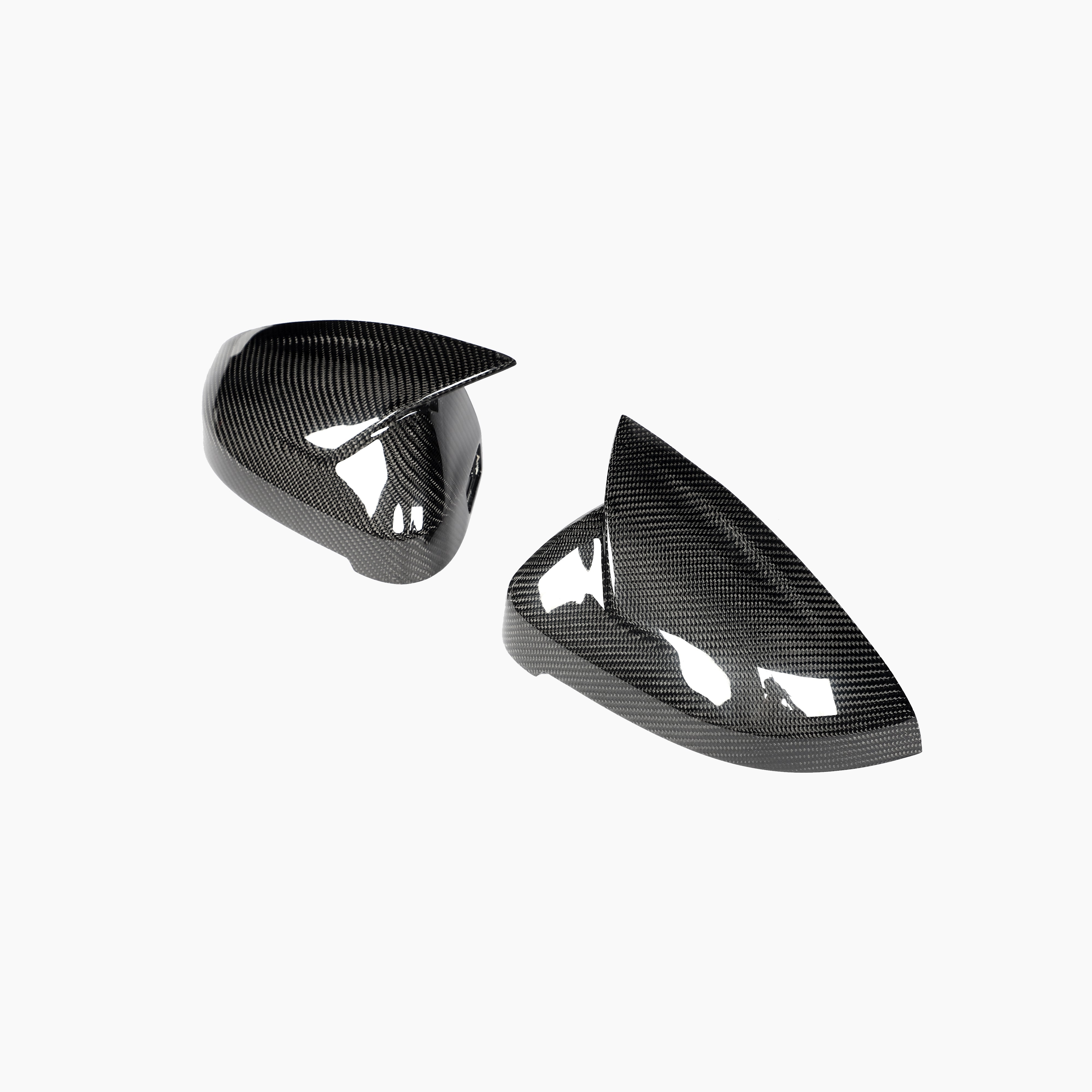 ST Style Carbon Fiber Mirror Caps for Audi A4/S4 B9 Pre-LCI (2016-2019),A4/S4 B9.5 LCI (2020-2023),RS4 B9.5 (2019-2024)ne/S4 B9.5 LCI (2020-2023),RS4 B9.5 (2019-2024)