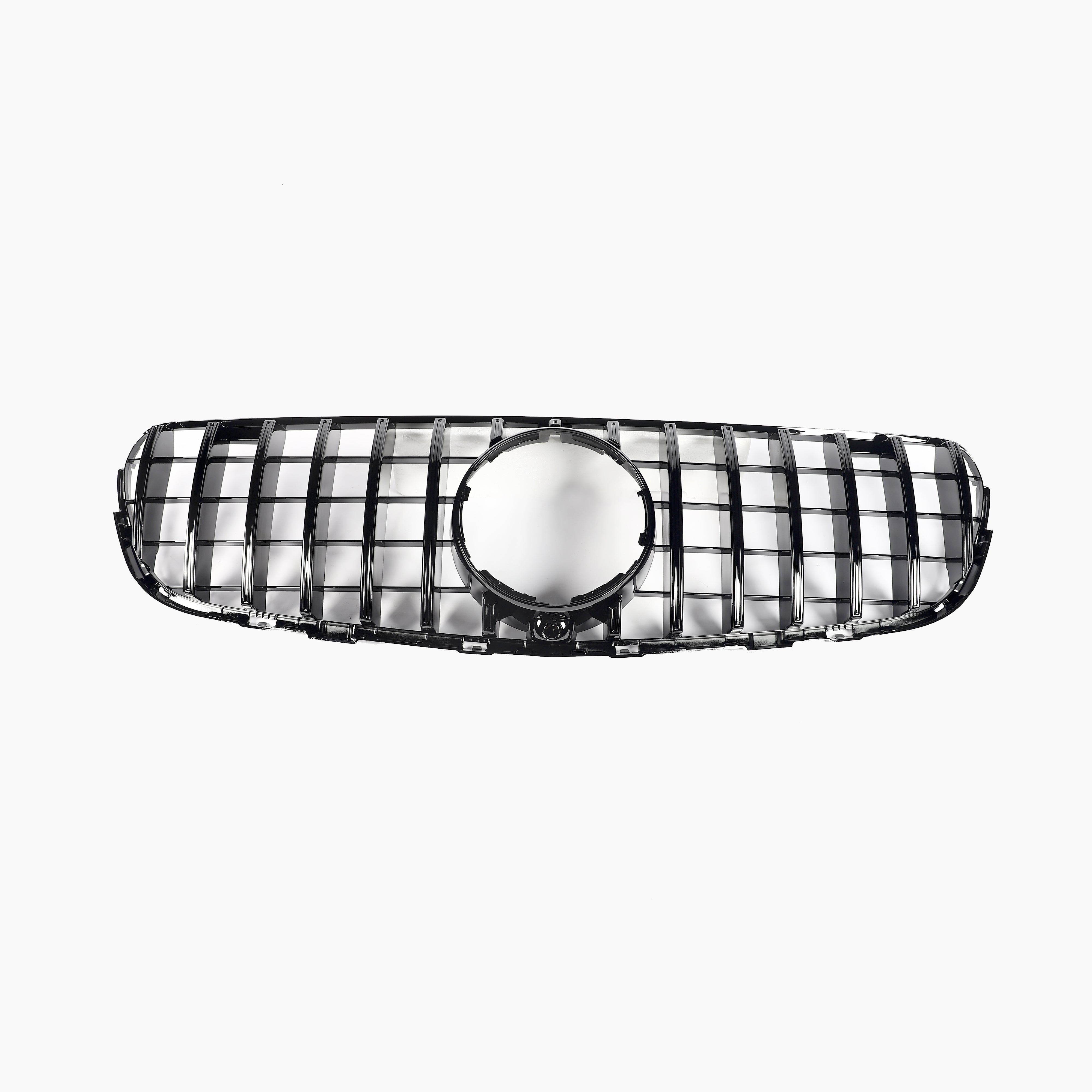 GT Style Gloss Black Front Grille For Mercedes Benz GLC C253 Pre-LCI(2017-2019)