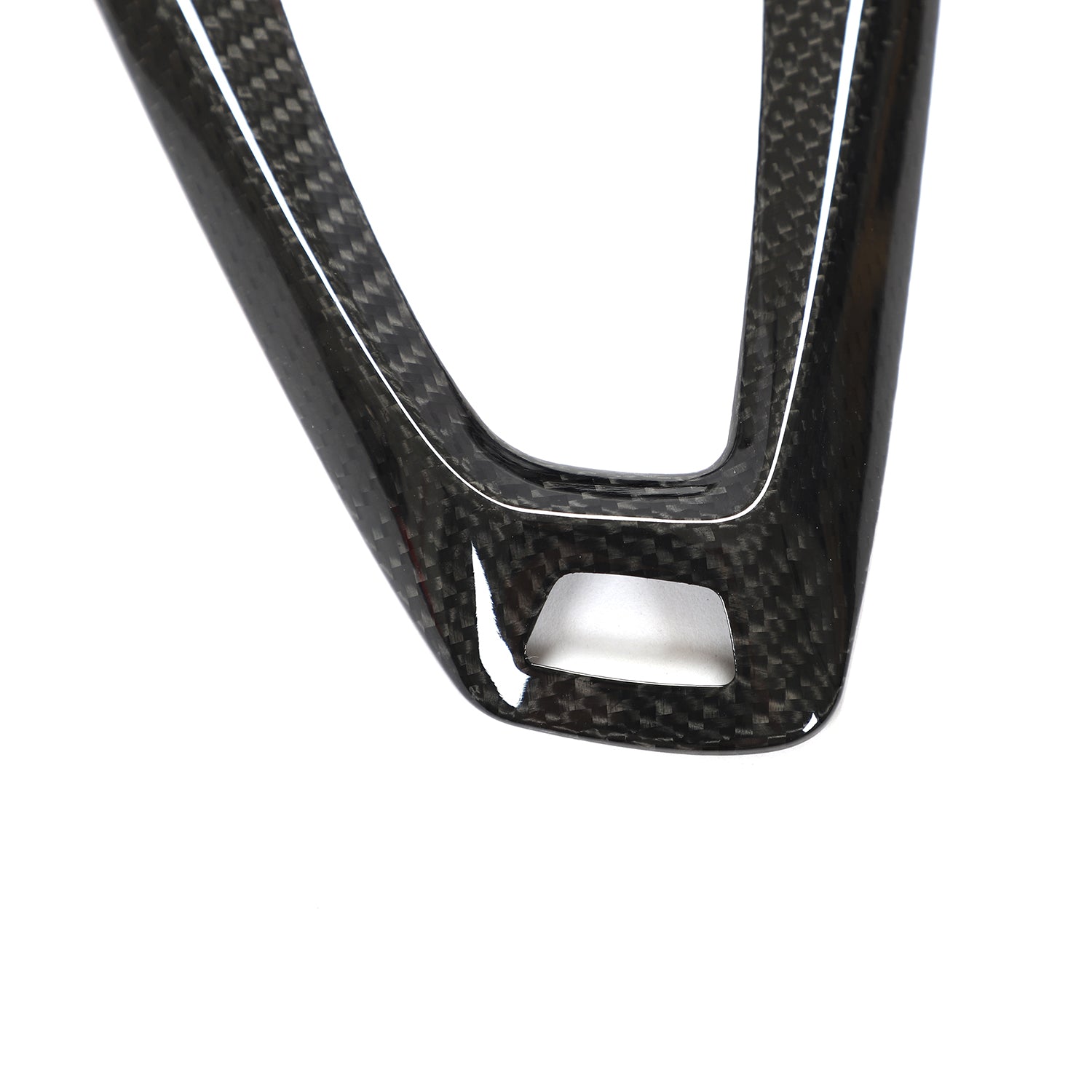 LHD Carbon Fiber Gear Shift Knob Base Trim for BMW M3 F80, M4 F82/F83 (2014-2020)