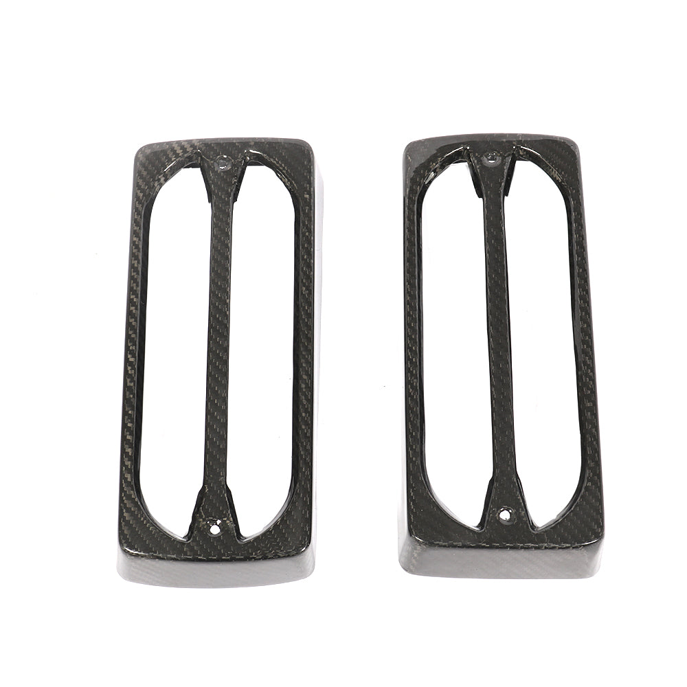 ST Style Carbon Fiber Rear Tail Light Cover For Mercedes Benz G‑Class W463 (2013-2018)