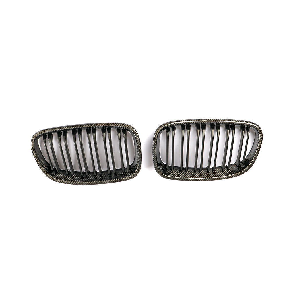 BMW 1 Series F20, F21 Pre-LCI Style Carbon Fiber Dual Slat Kidney Grill